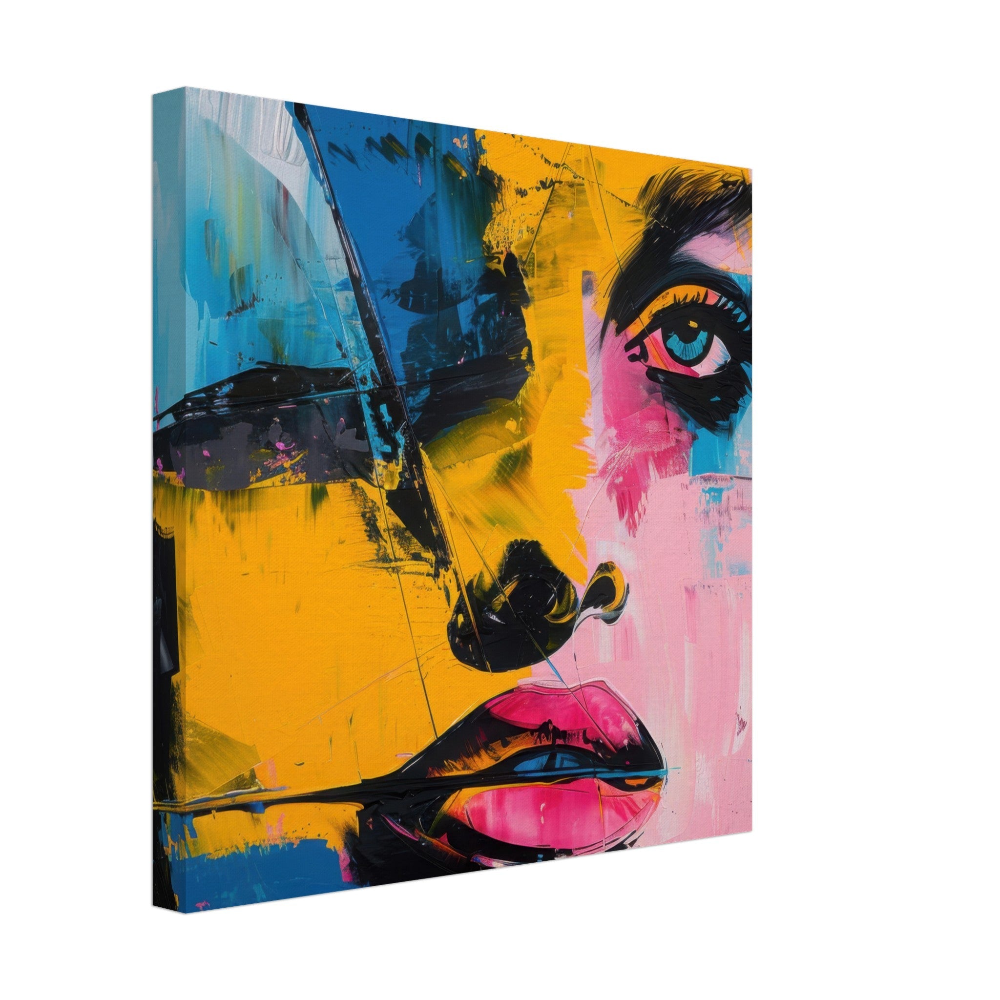 Canvas Square - Swedish popart in abstract style 3 - Shop Ai Art WebShop - Digital Art online Store