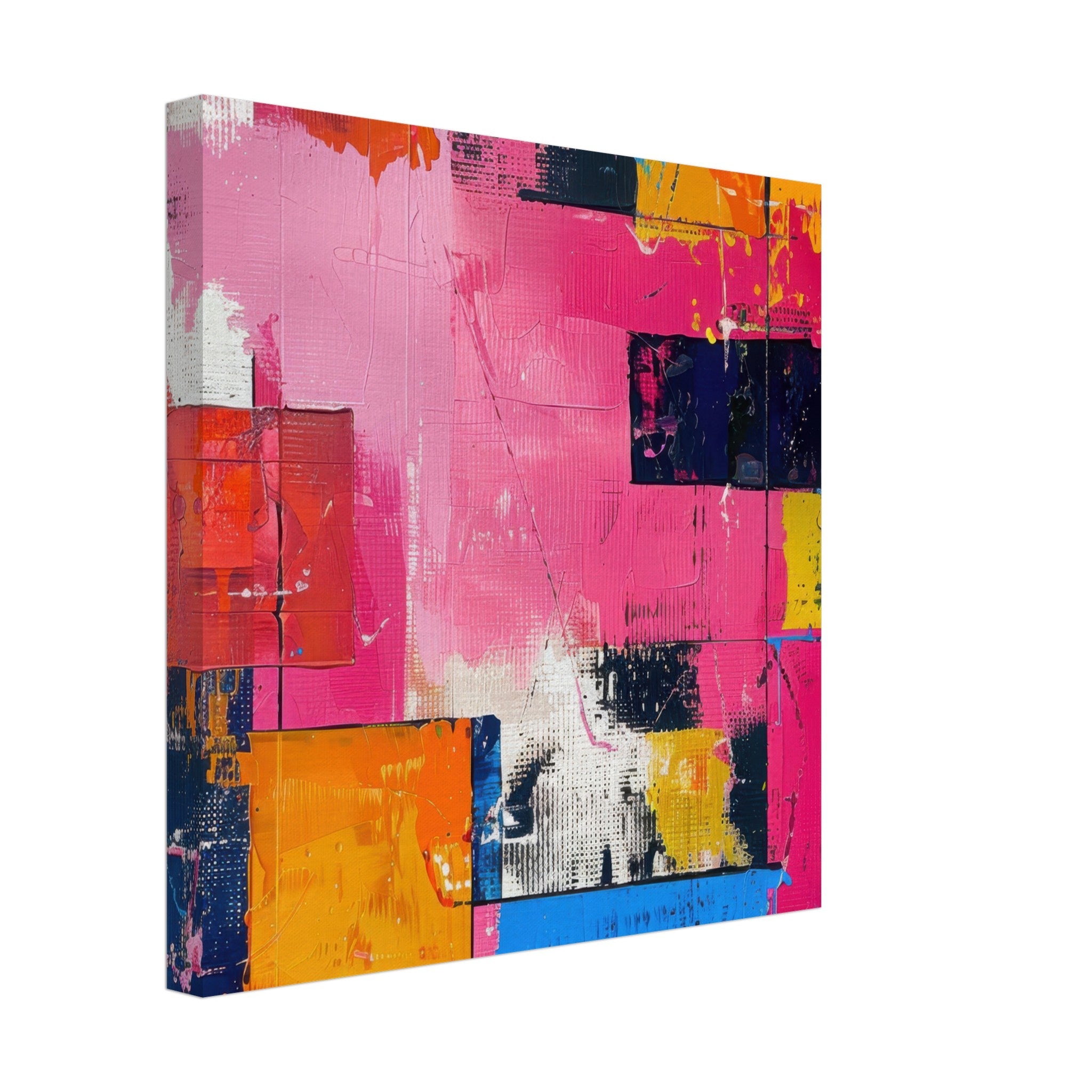 Canvas Square - Swedish popart in abstract style 5 - Shop Ai Art WebShop - Digital Art online Store