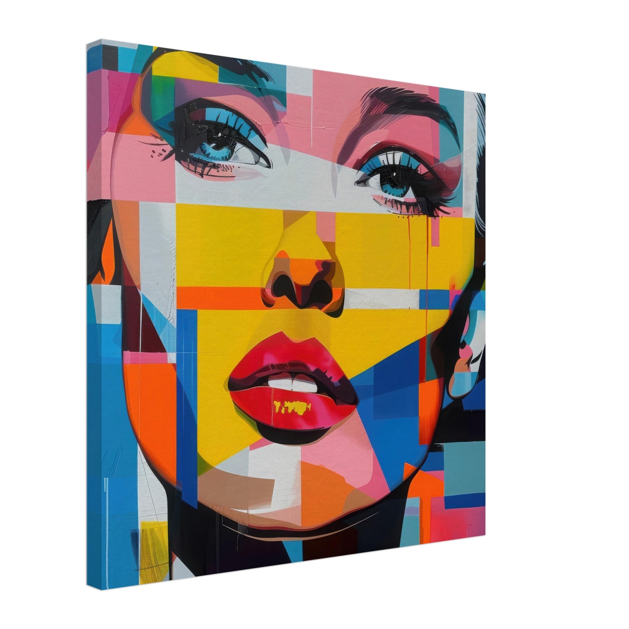 Canvas Square - Swedish popart in abstract style 7 - Shop Ai Art WebShop - Digital Art online Store