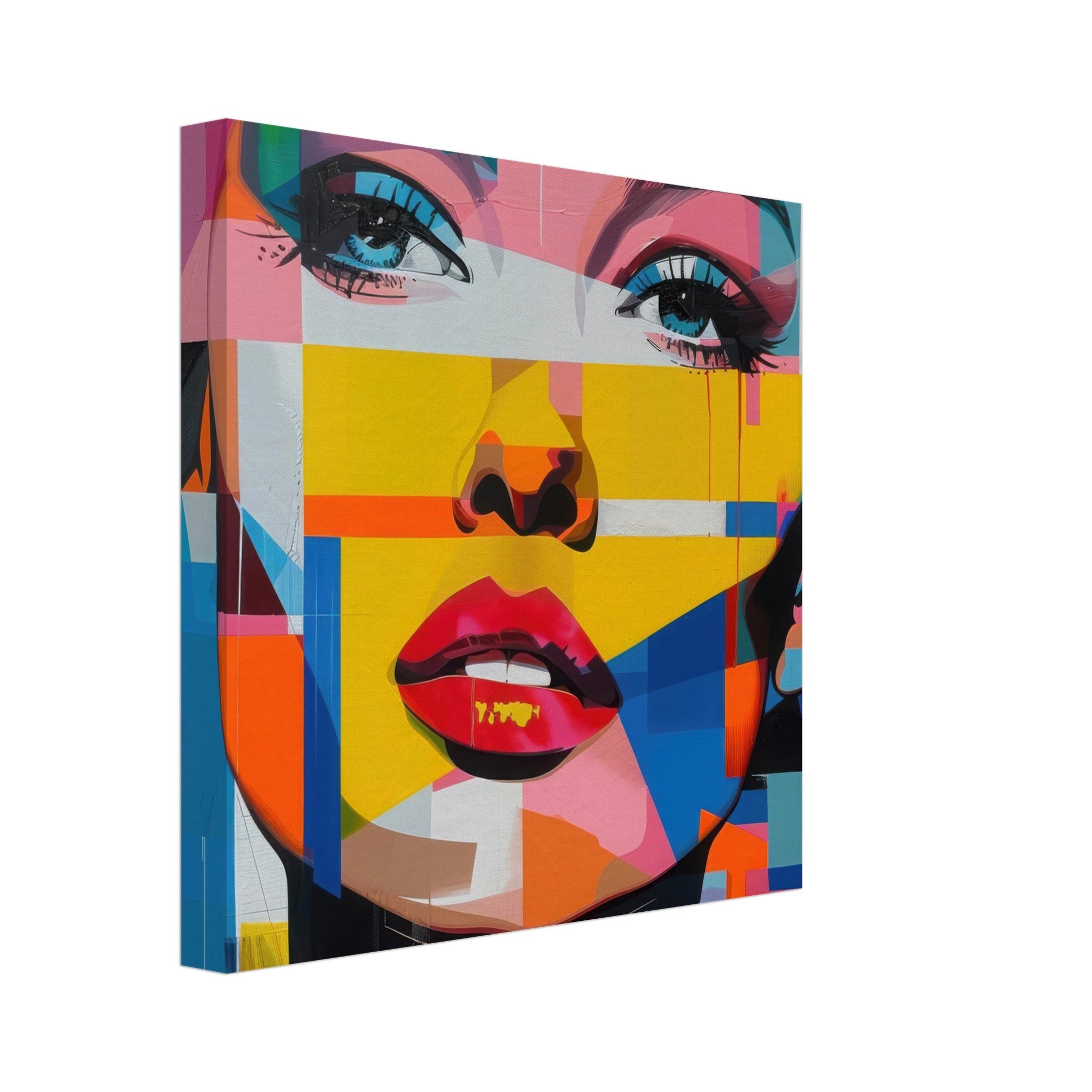 Canvas Square - Swedish popart in abstract style 7 - Shop Ai Art WebShop - Digital Art online Store
