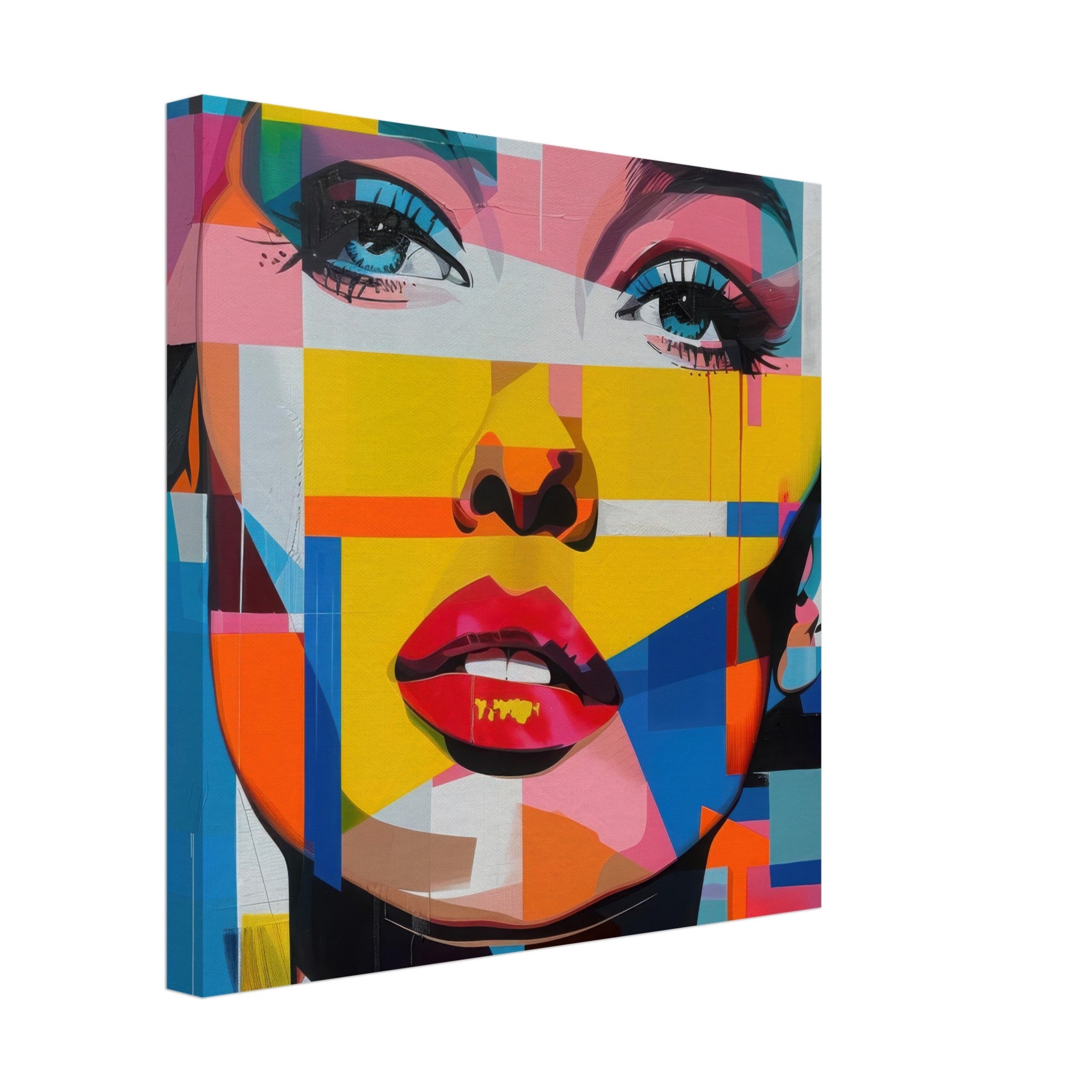 Canvas Square - Swedish popart in abstract style 7 - Shop Ai Art WebShop - Digital Art online Store
