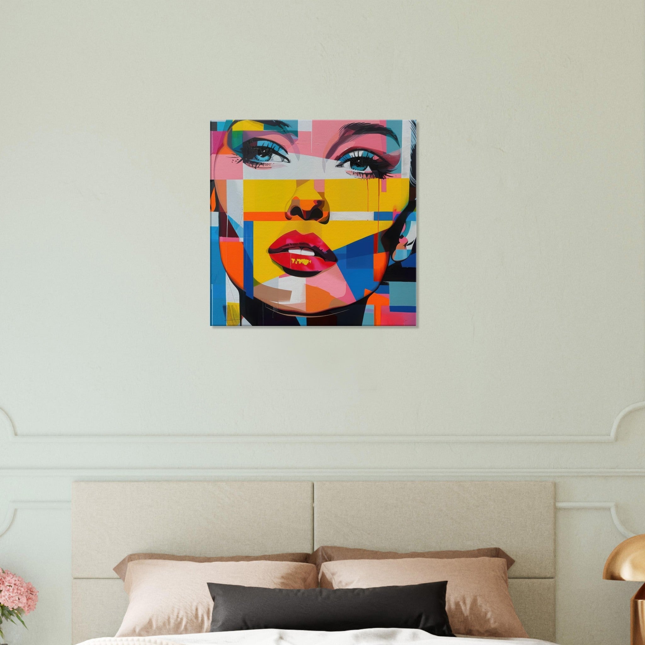 Canvas Square - Swedish popart in abstract style 7 - Shop Ai Art WebShop - Digital Art online Store