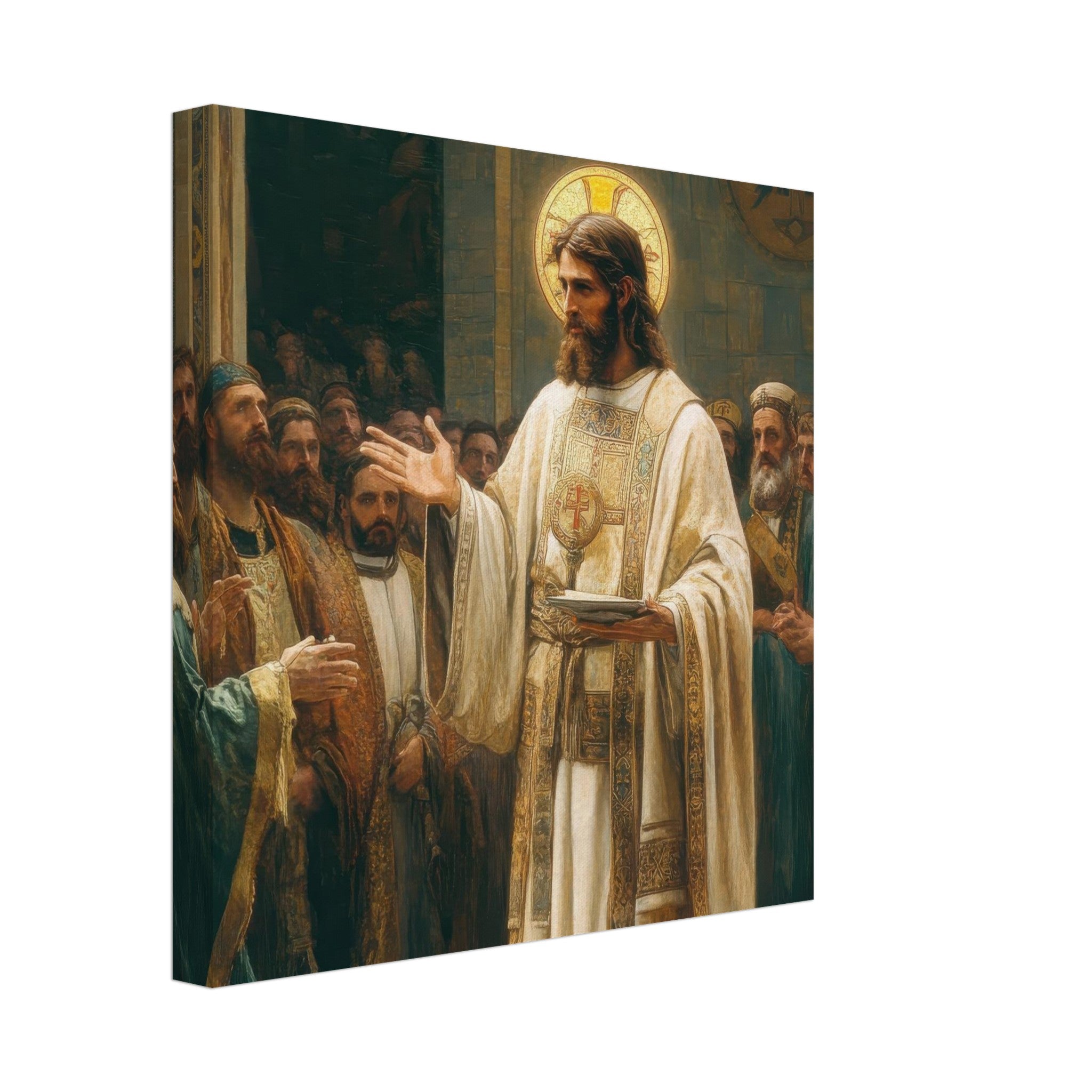 Canvas Square - The Concept of Kind in Church History Analyzing 3 - Shop Ai Art WebShop - Digital Art online Store
