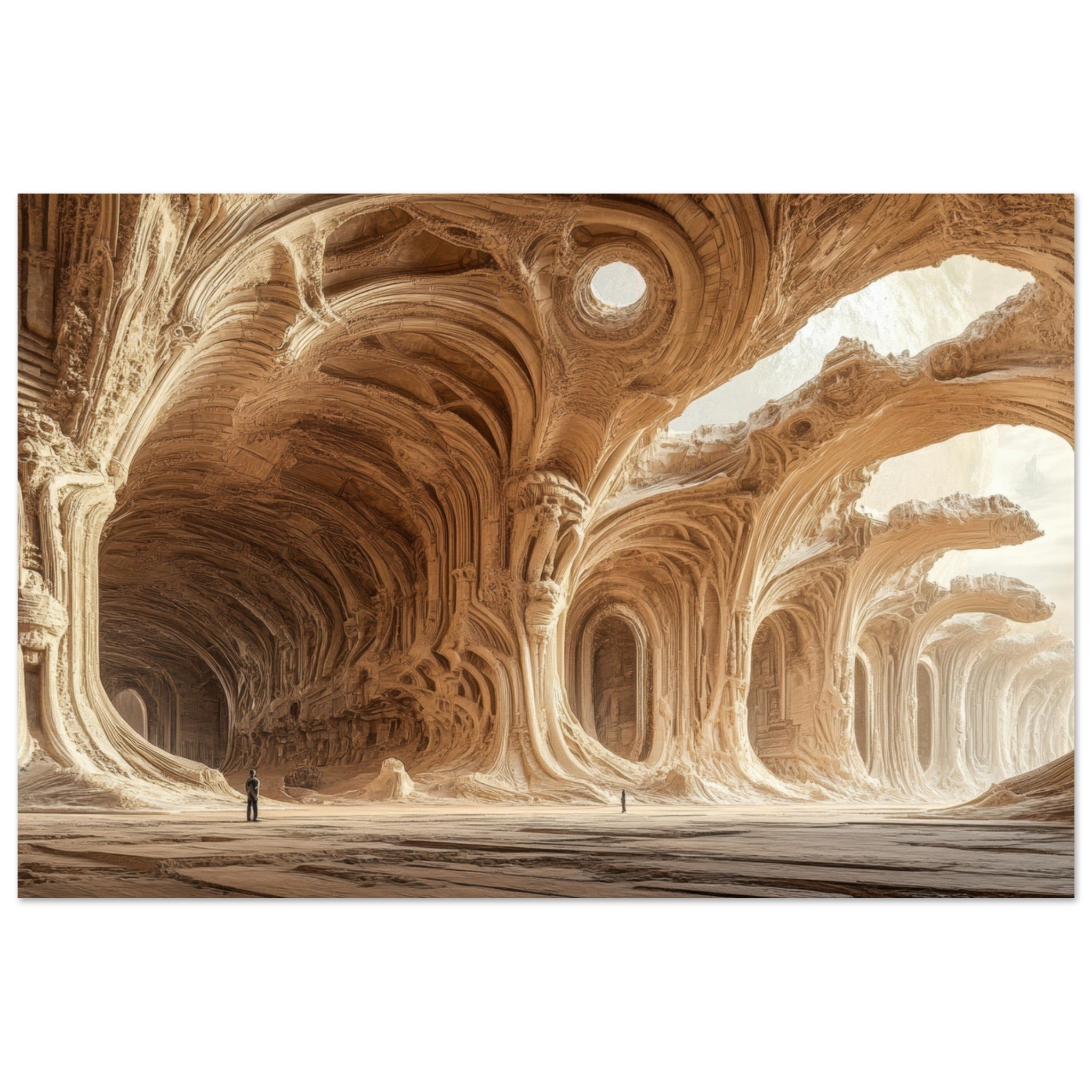 Fine Art Poster Landscape - Alien Ruins on the Edge of the Galaxy Ancient 2 - Shop Ai Art WebShop - Digital Art online Store