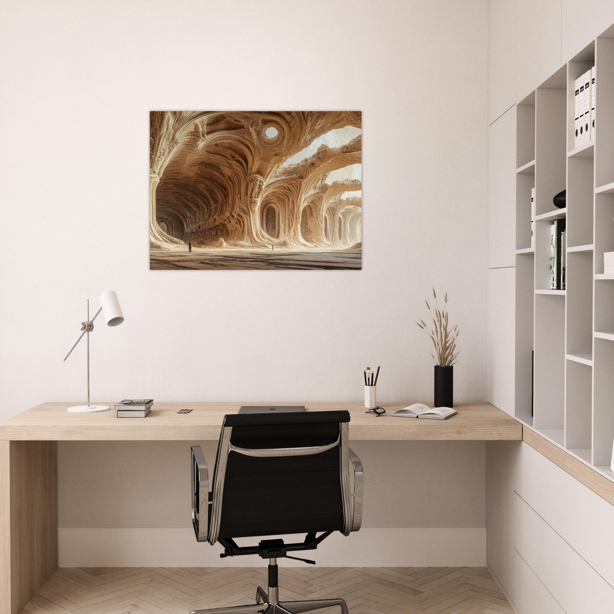Fine Art Poster Landscape - Alien Ruins on the Edge of the Galaxy Ancient 2 - Shop Ai Art WebShop - Digital Art online Store