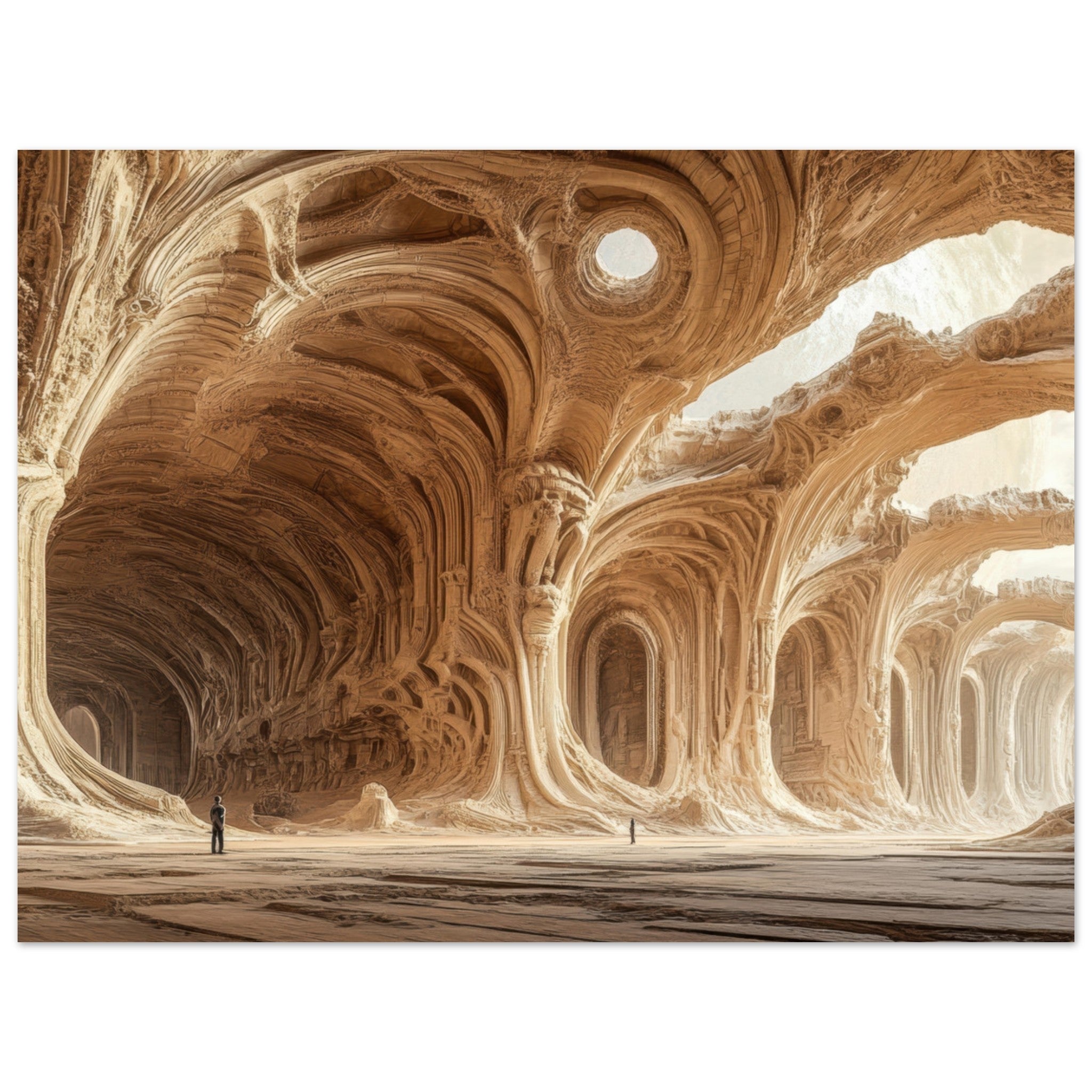 Fine Art Poster Landscape - Alien Ruins on the Edge of the Galaxy Ancient 2 - Shop Ai Art WebShop - Digital Art online Store