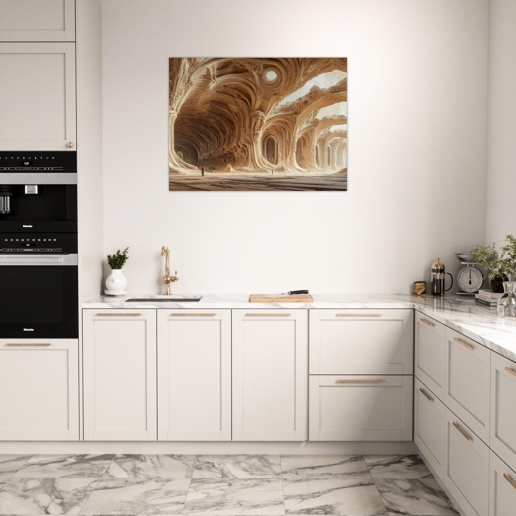 Fine Art Poster Landscape - Alien Ruins on the Edge of the Galaxy Ancient 2 - Shop Ai Art WebShop - Digital Art online Store