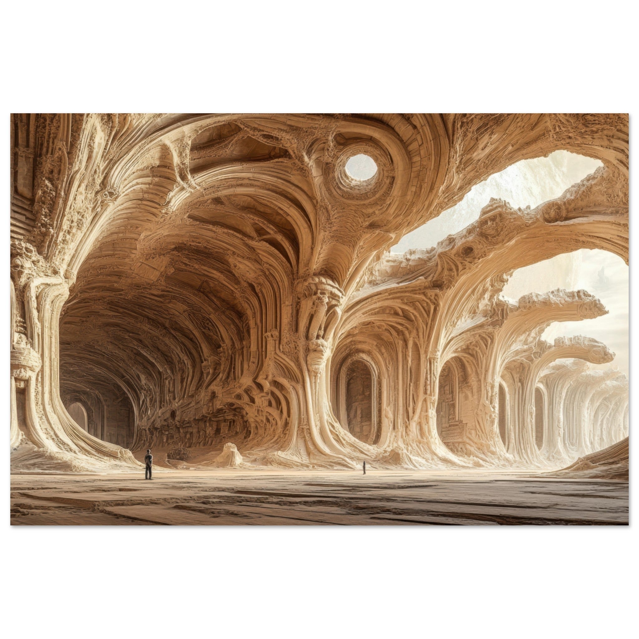 Fine Art Poster Landscape - Alien Ruins on the Edge of the Galaxy Ancient 2 - Shop Ai Art WebShop - Digital Art online Store