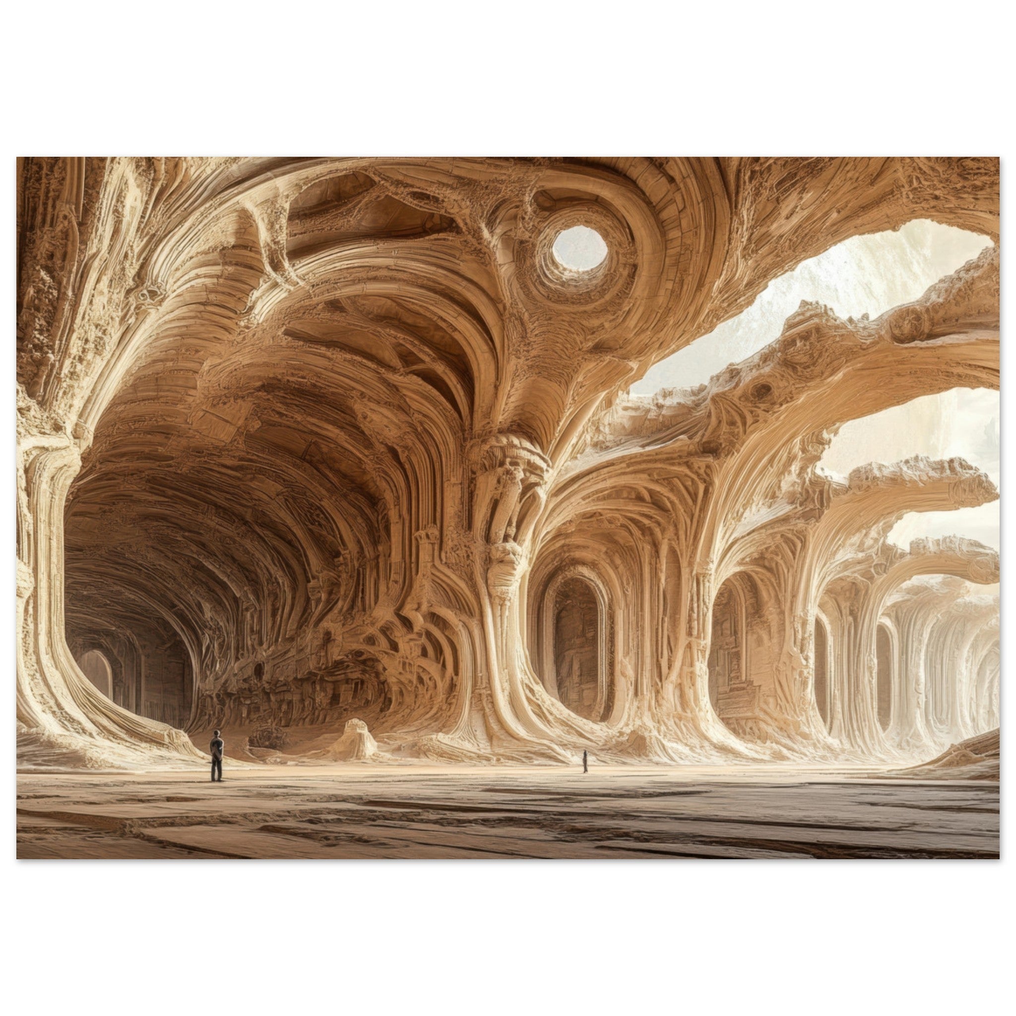 Fine Art Poster Landscape - Alien Ruins on the Edge of the Galaxy Ancient 2 - Shop Ai Art WebShop - Digital Art online Store