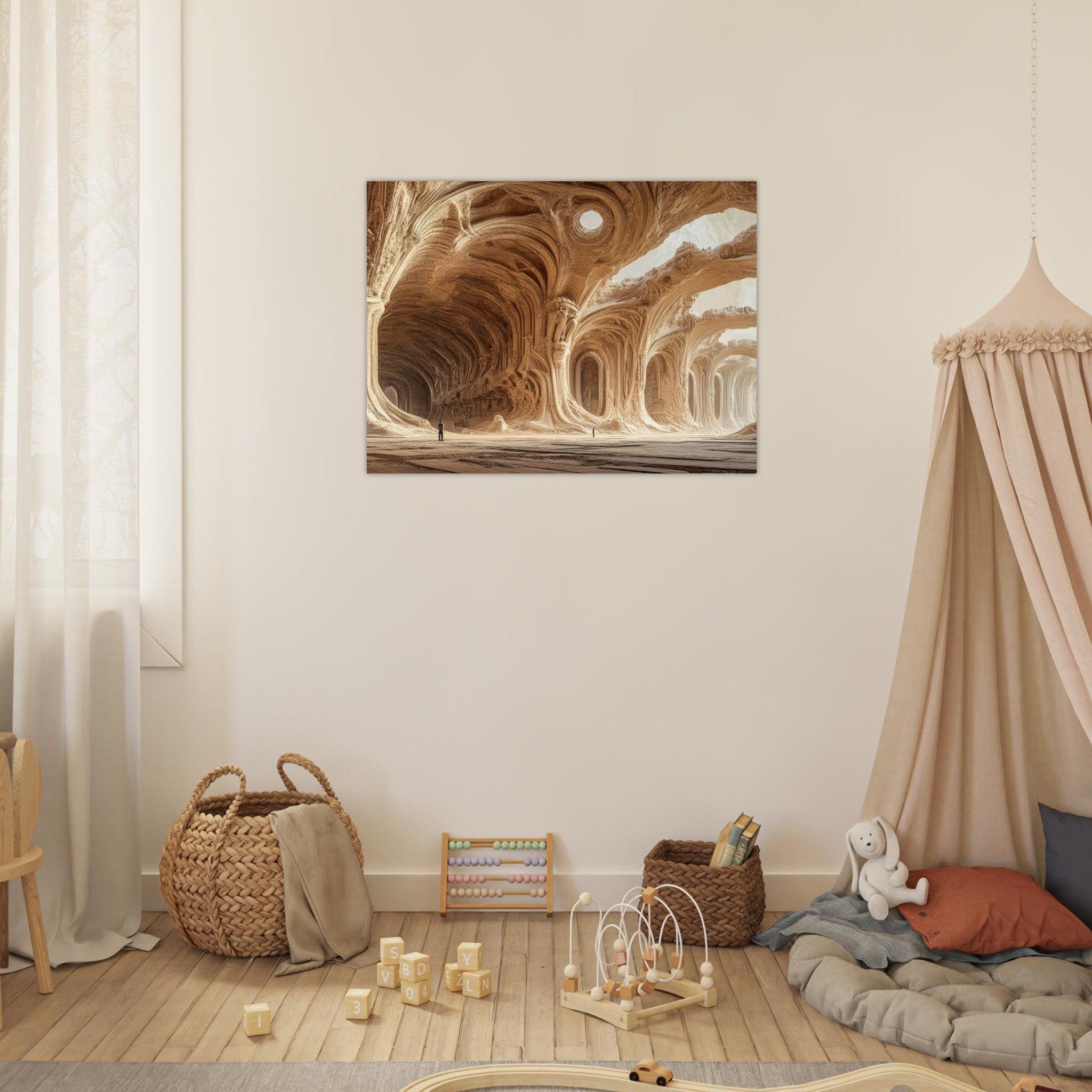Fine Art Poster Landscape - Alien Ruins on the Edge of the Galaxy Ancient 2 - Shop Ai Art WebShop - Digital Art online Store