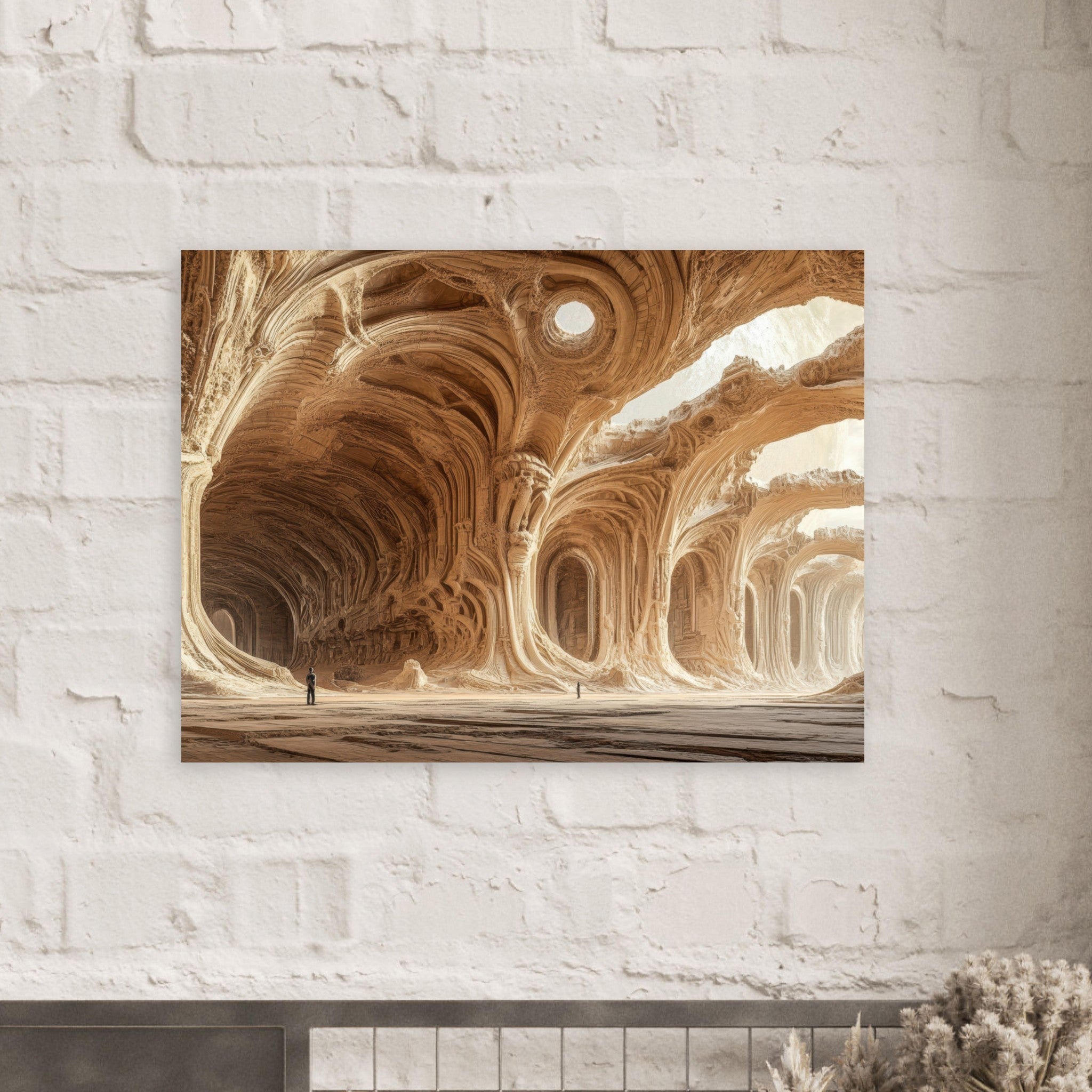Fine Art Poster Landscape - Alien Ruins on the Edge of the Galaxy Ancient 2 - Shop Ai Art WebShop - Digital Art online Store