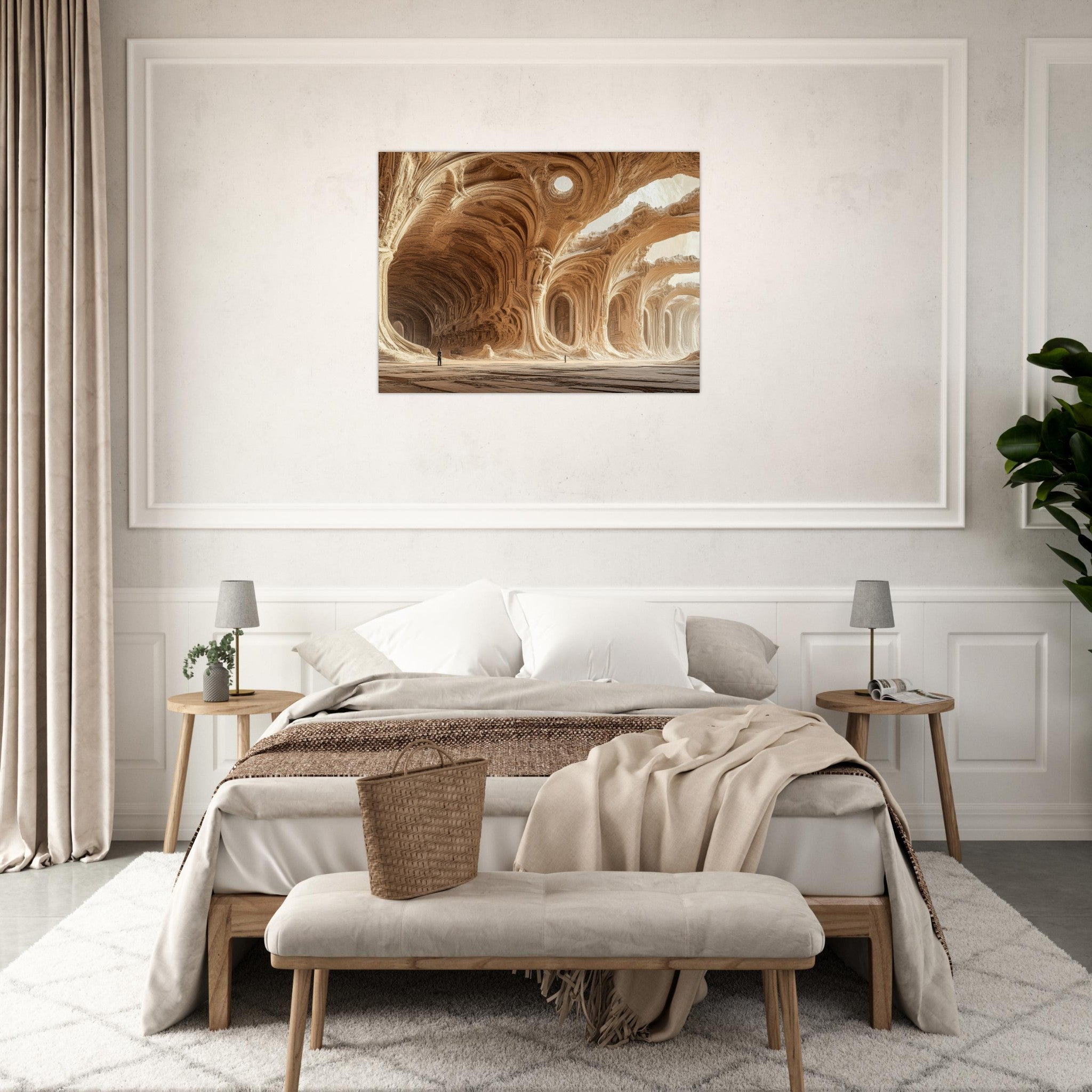 Fine Art Poster Landscape - Alien Ruins on the Edge of the Galaxy Ancient 2 - Shop Ai Art WebShop - Digital Art online Store