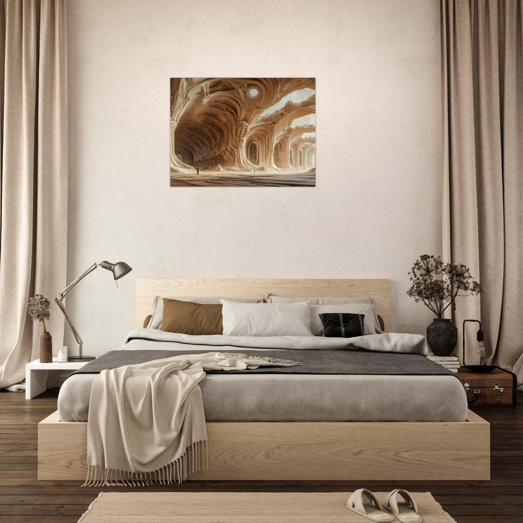 Fine Art Poster Landscape - Alien Ruins on the Edge of the Galaxy Ancient 2 - Shop Ai Art WebShop - Digital Art online Store
