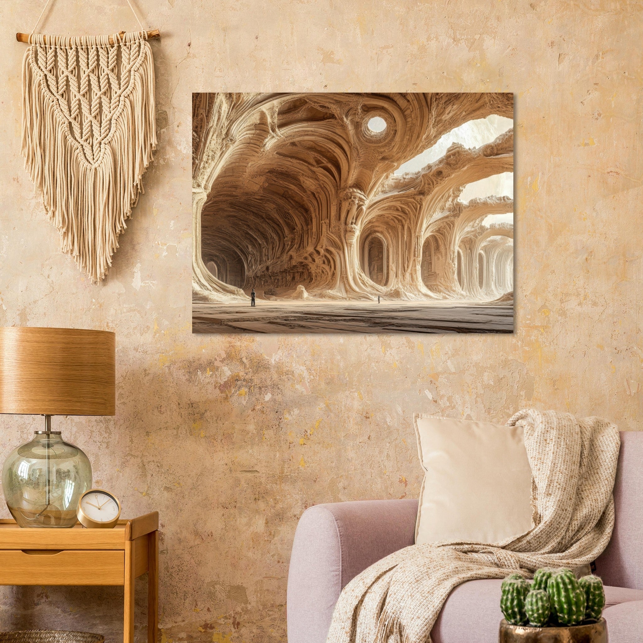 Fine Art Poster Landscape - Alien Ruins on the Edge of the Galaxy Ancient 2 - Shop Ai Art WebShop - Digital Art online Store