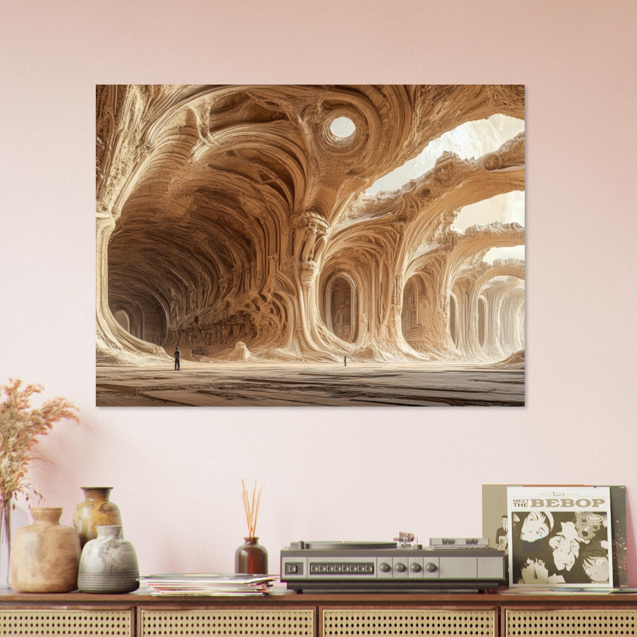 Fine Art Poster Landscape - Alien Ruins on the Edge of the Galaxy Ancient 2 - Shop Ai Art WebShop - Digital Art online Store