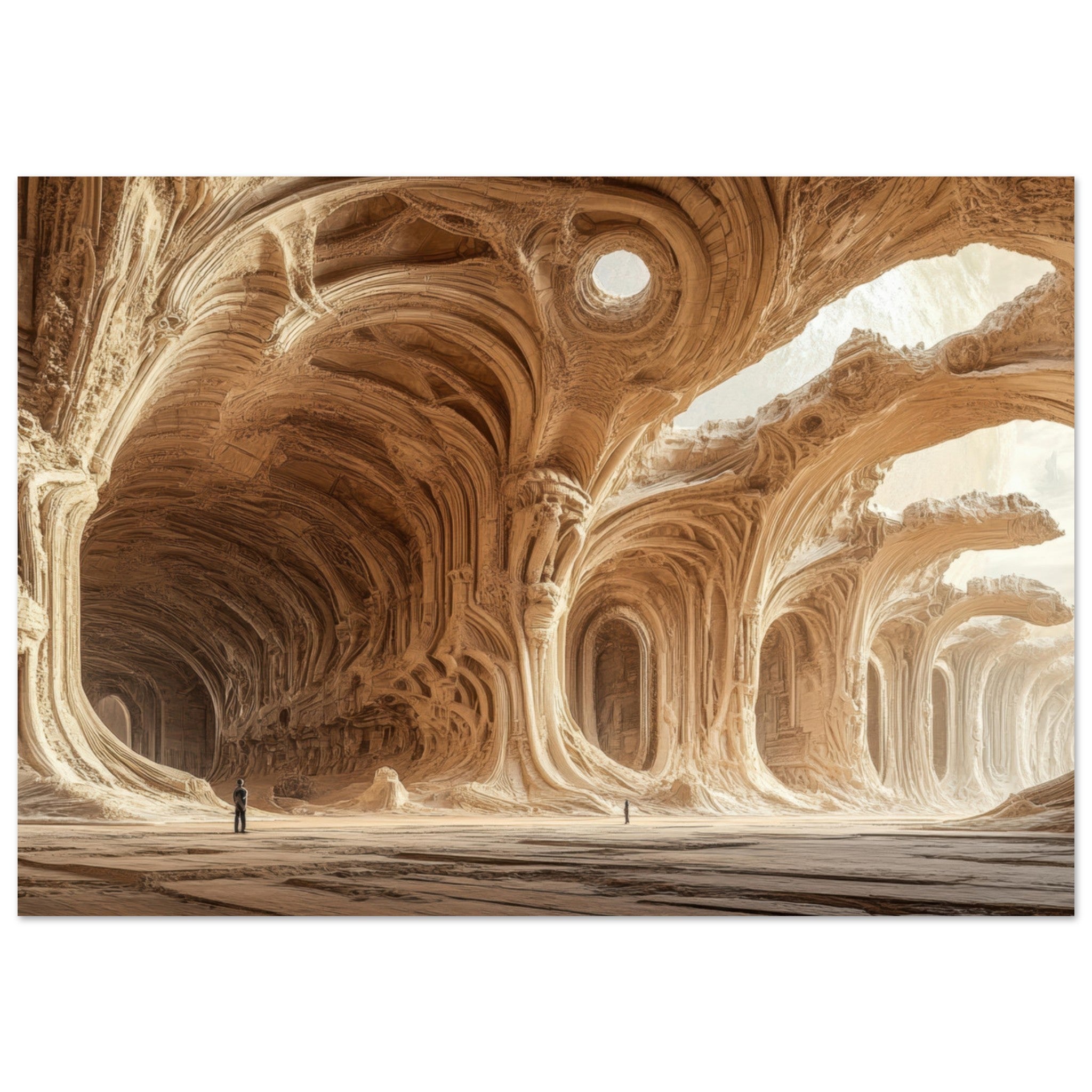 Fine Art Poster Landscape - Alien Ruins on the Edge of the Galaxy Ancient 2 - Shop Ai Art WebShop - Digital Art online Store