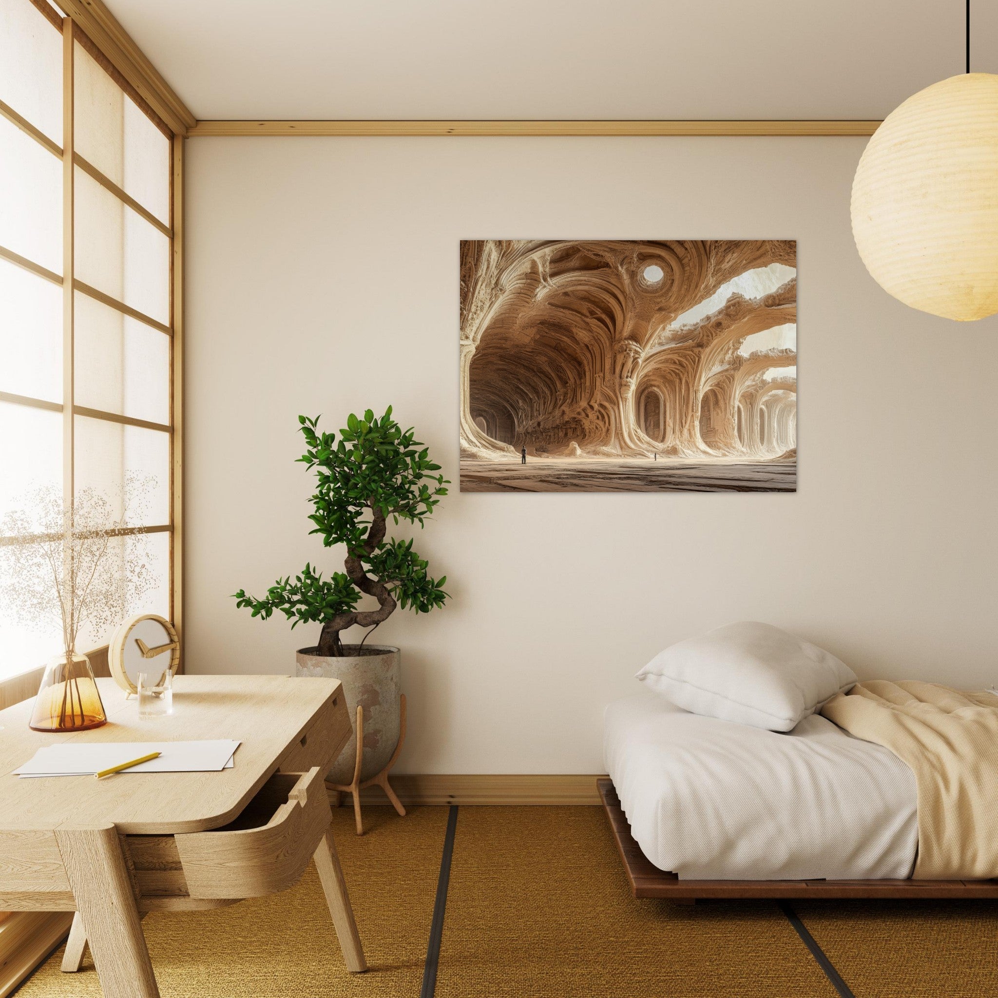 Fine Art Poster Landscape - Alien Ruins on the Edge of the Galaxy Ancient 2 - Shop Ai Art WebShop - Digital Art online Store