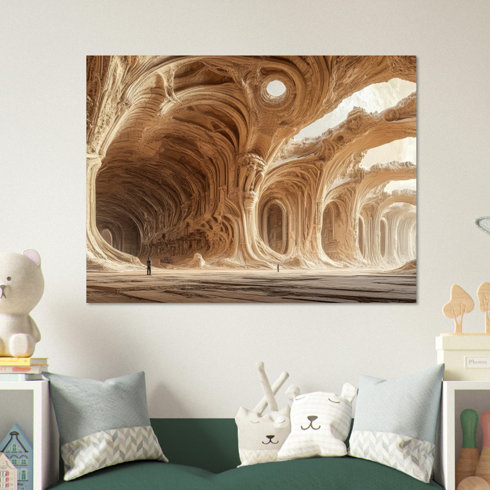 Fine Art Poster Landscape - Alien Ruins on the Edge of the Galaxy Ancient 2 - Shop Ai Art WebShop - Digital Art online Store
