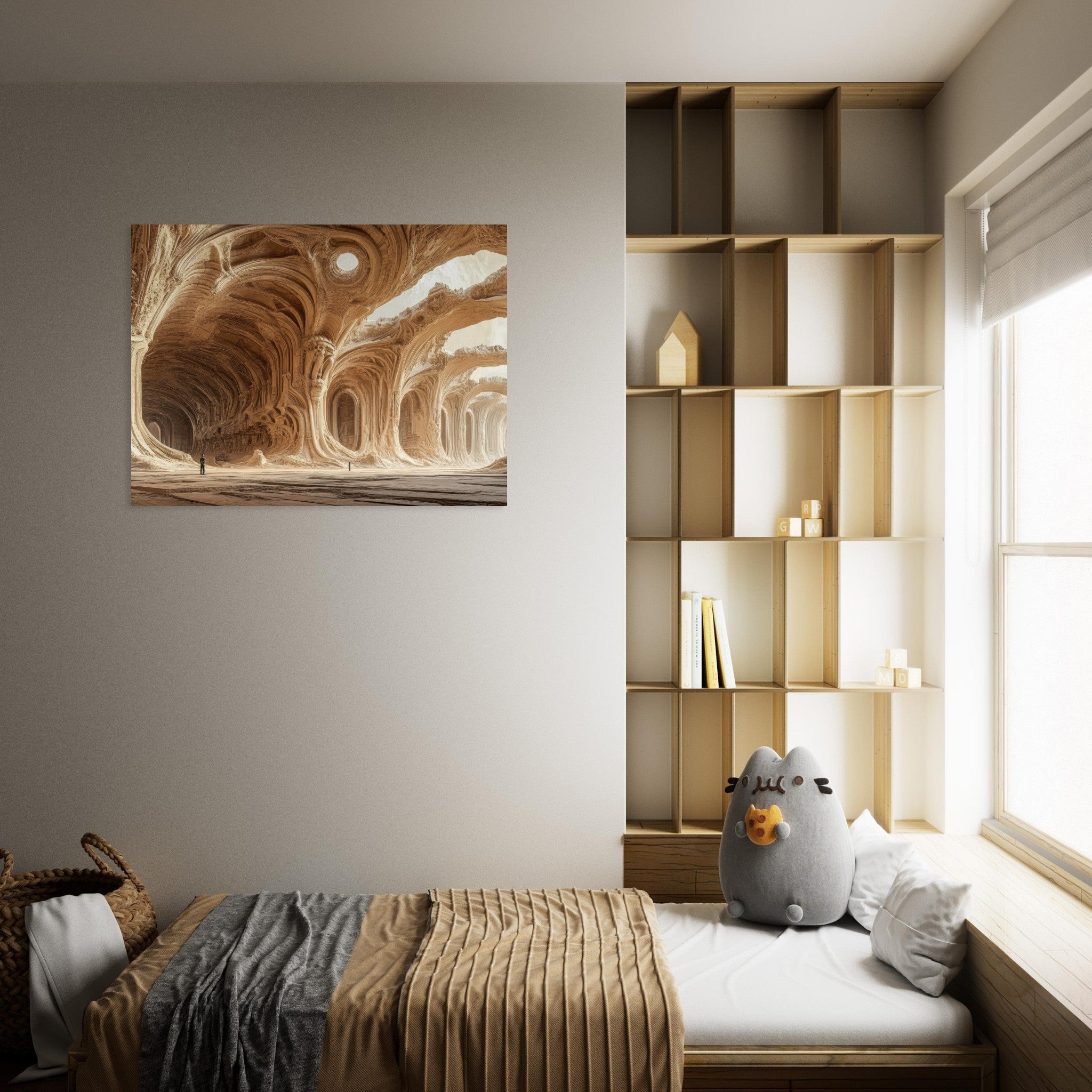 Fine Art Poster Landscape - Alien Ruins on the Edge of the Galaxy Ancient 2 - Shop Ai Art WebShop - Digital Art online Store