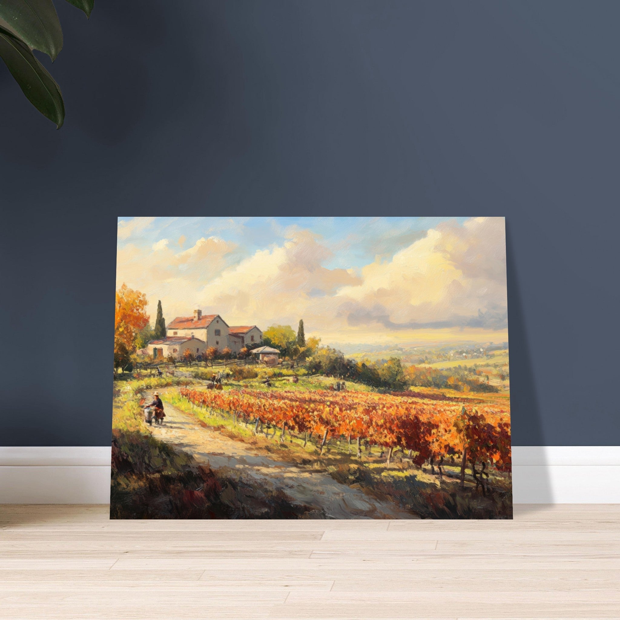 Fine Art Poster Landscape - Autumn Vineyard Harvest A picturesque vineyards 4 - Shop Ai Art WebShop - Digital Art online Store