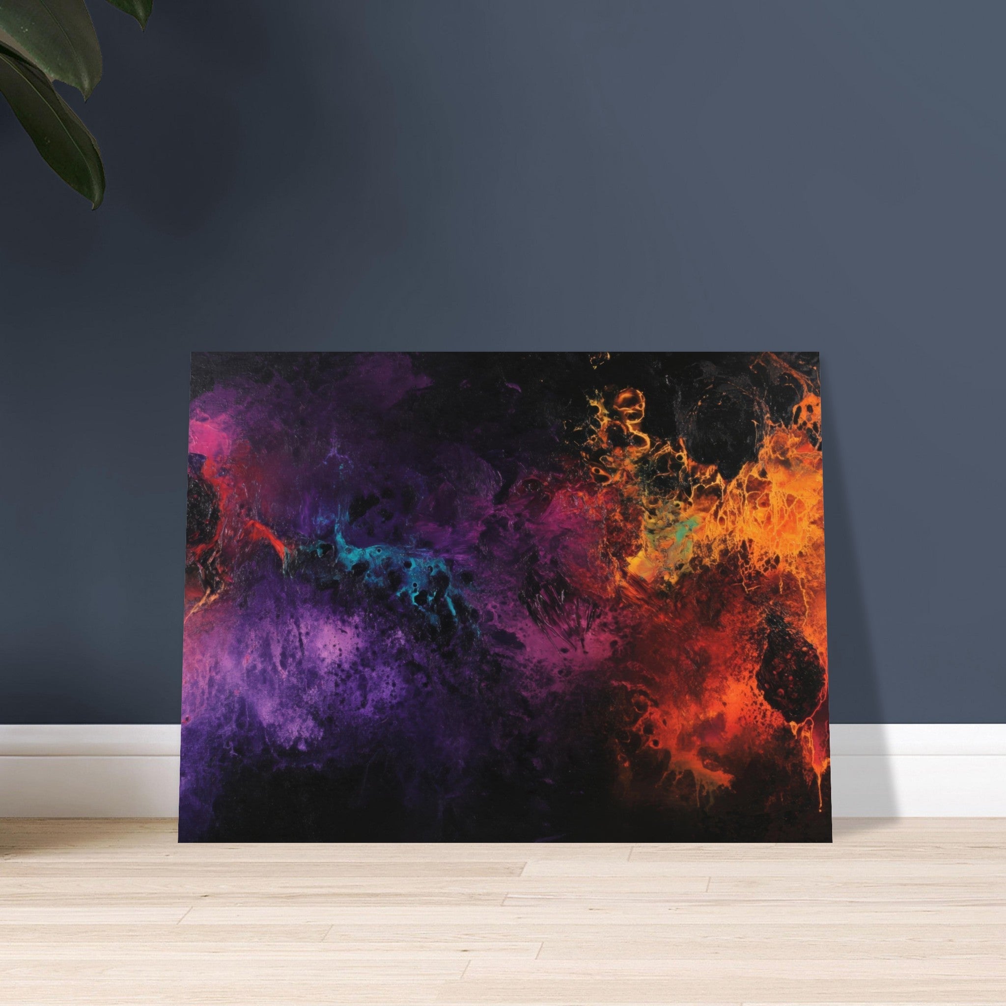 Fine Art Poster Landscape - Chromatic Abyss A dark infinite void punctured 4 - Shop Ai Art WebShop - Digital Art online Store