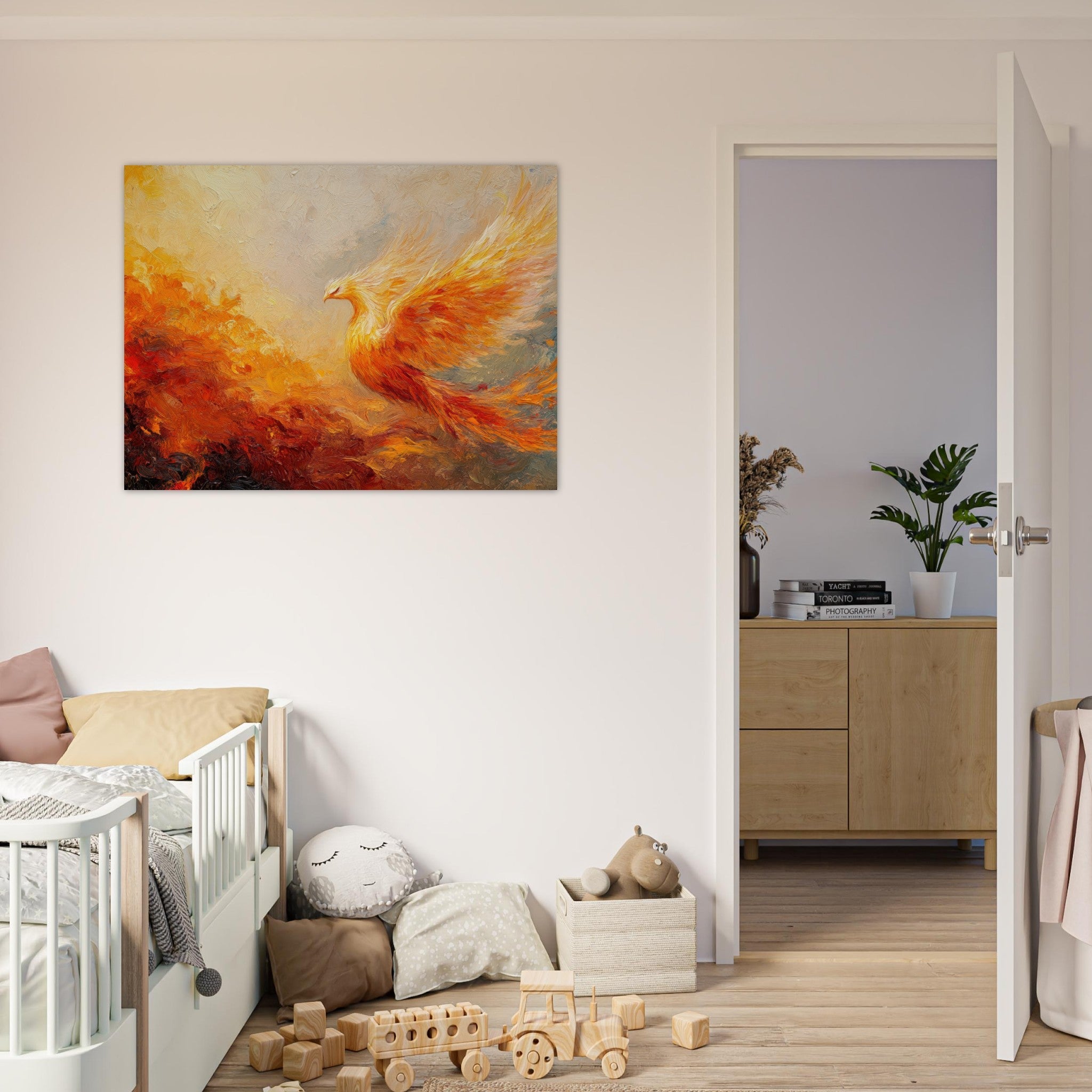 Fine Art Poster Landscape - Impressionist Phoenix Rebirth Impressionism Did 2 - Shop Ai Art WebShop - Digital Art online Store