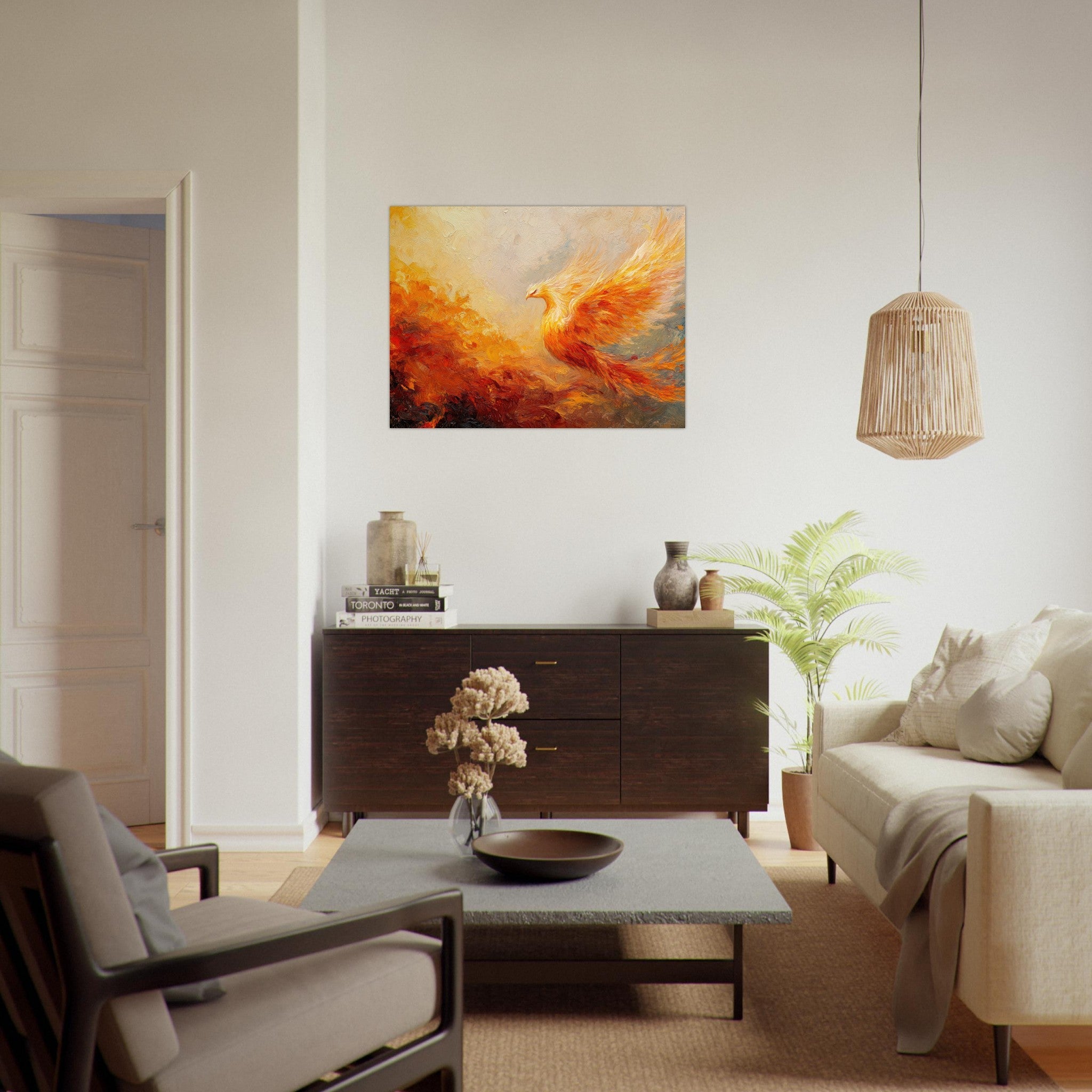 Fine Art Poster Landscape - Impressionist Phoenix Rebirth Impressionism Did 2 - Shop Ai Art WebShop - Digital Art online Store