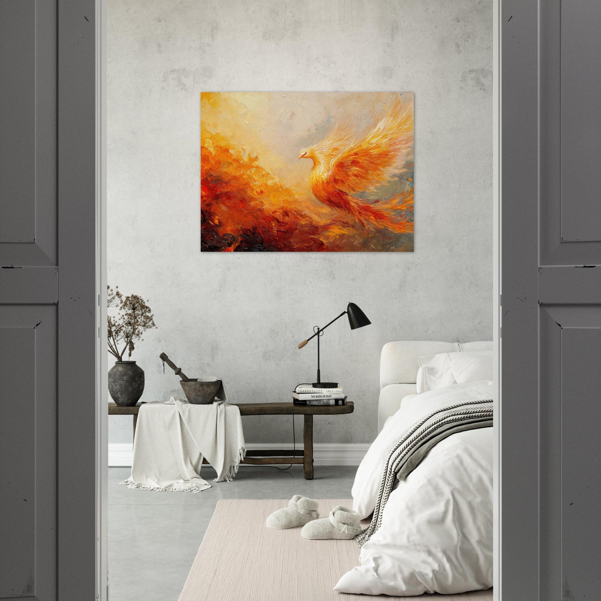 Fine Art Poster Landscape - Impressionist Phoenix Rebirth Impressionism Did 2 - Shop Ai Art WebShop - Digital Art online Store