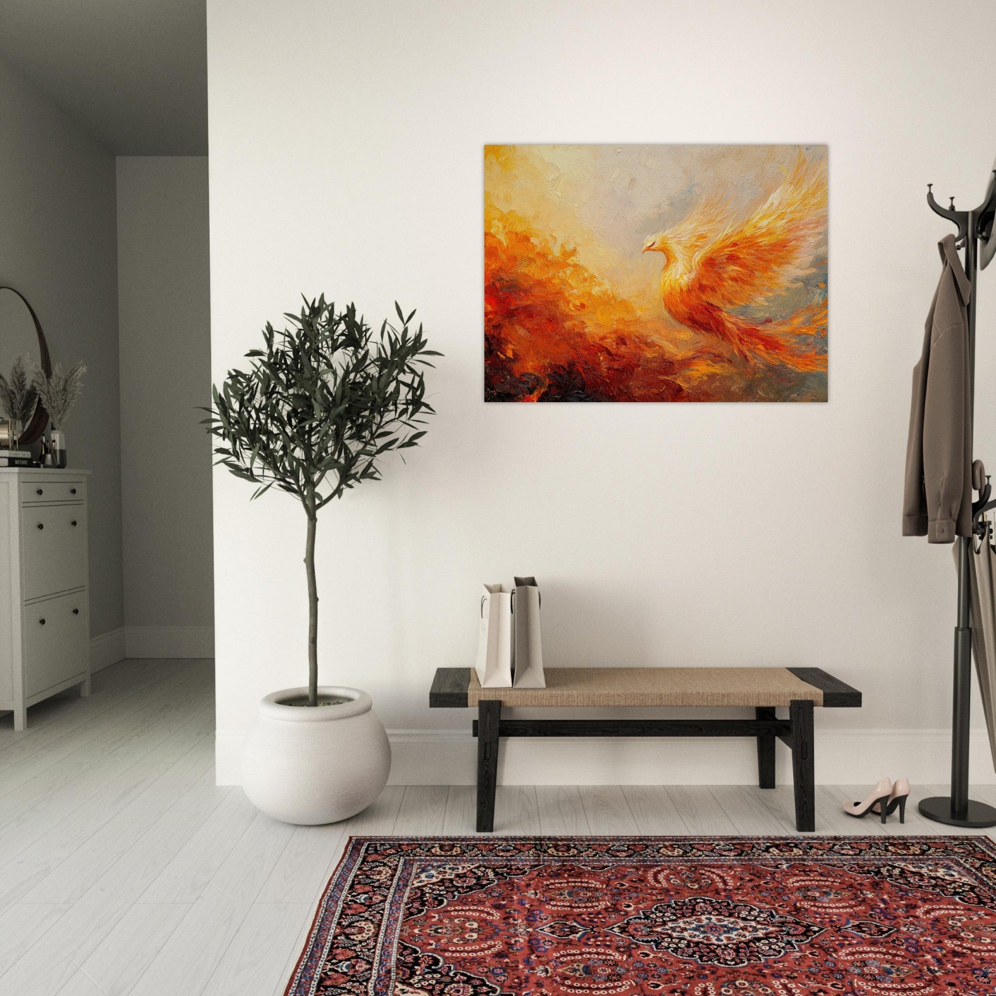 Fine Art Poster Landscape - Impressionist Phoenix Rebirth Impressionism Did 2 - Shop Ai Art WebShop - Digital Art online Store