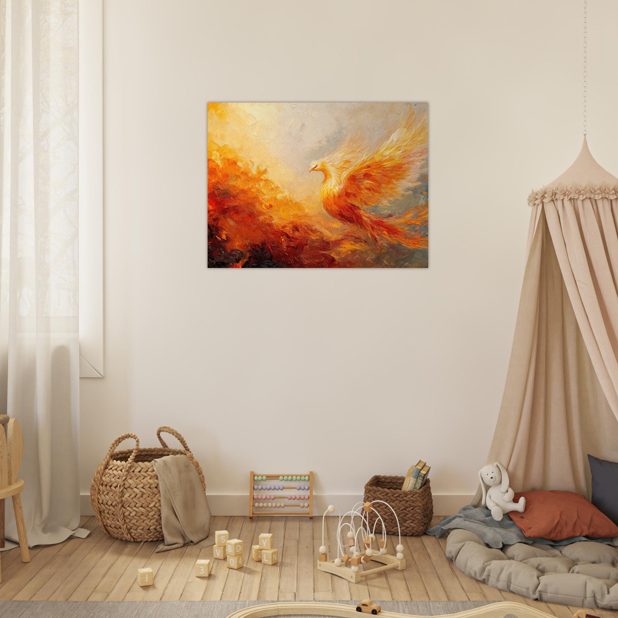 Fine Art Poster Landscape - Impressionist Phoenix Rebirth Impressionism Did 2 - Shop Ai Art WebShop - Digital Art online Store