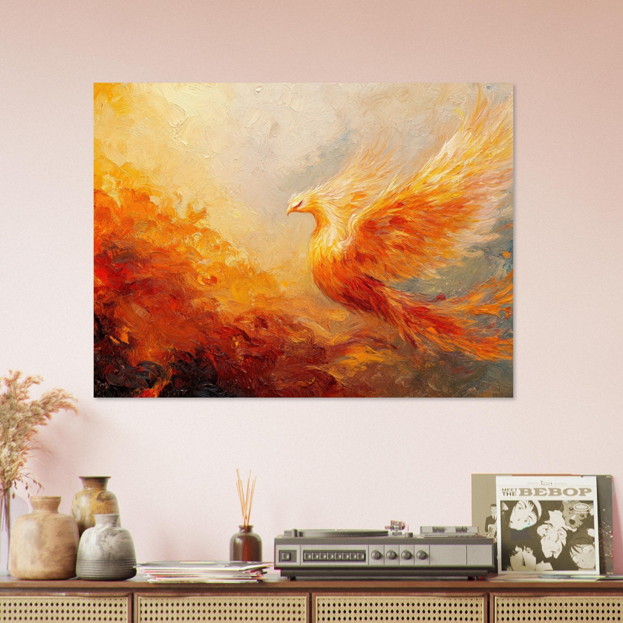 Fine Art Poster Landscape - Impressionist Phoenix Rebirth Impressionism Did 2 - Shop Ai Art WebShop - Digital Art online Store