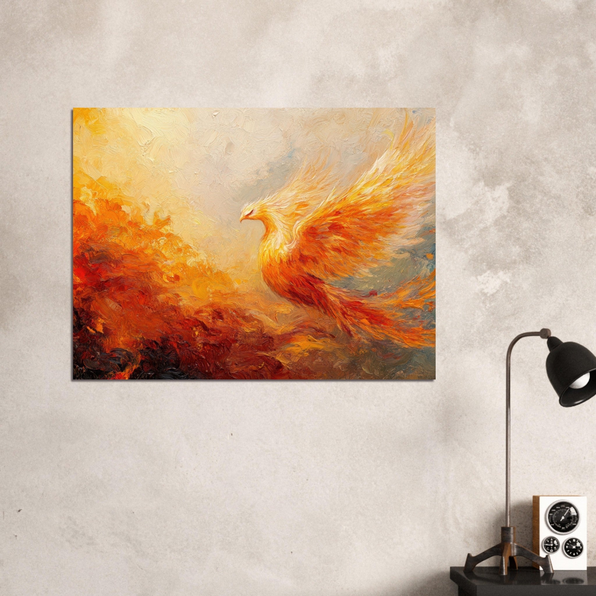 Fine Art Poster Landscape - Impressionist Phoenix Rebirth Impressionism Did 2 - Shop Ai Art WebShop - Digital Art online Store