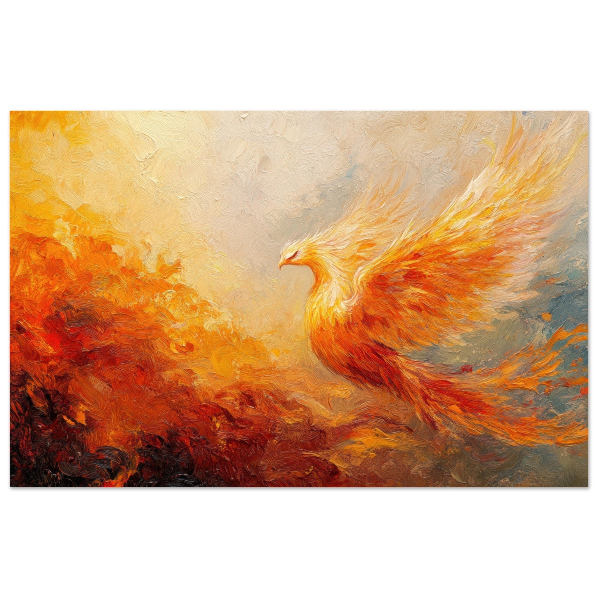 Fine Art Poster Landscape - Impressionist Phoenix Rebirth Impressionism Did 2 - Shop Ai Art WebShop - Digital Art online Store