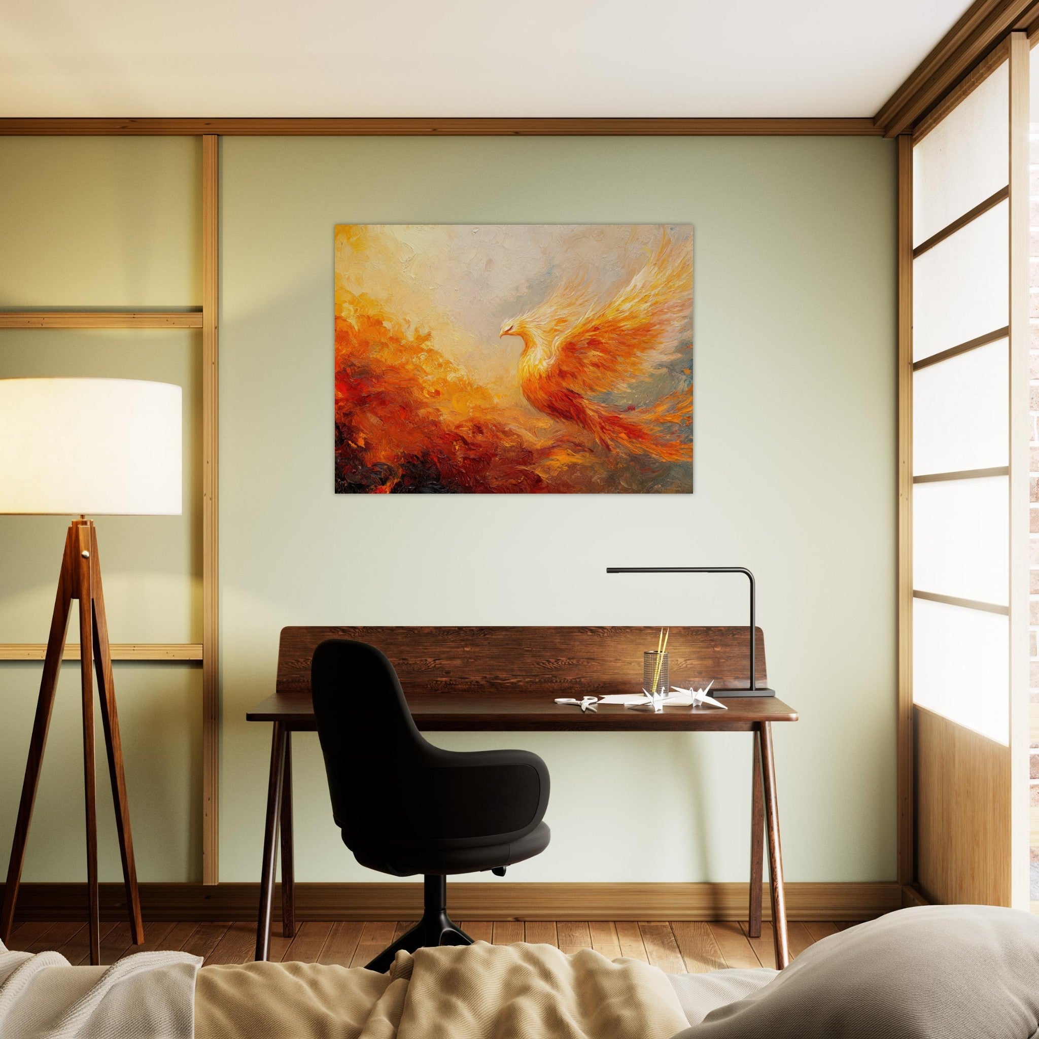 Fine Art Poster Landscape - Impressionist Phoenix Rebirth Impressionism Did 2 - Shop Ai Art WebShop - Digital Art online Store