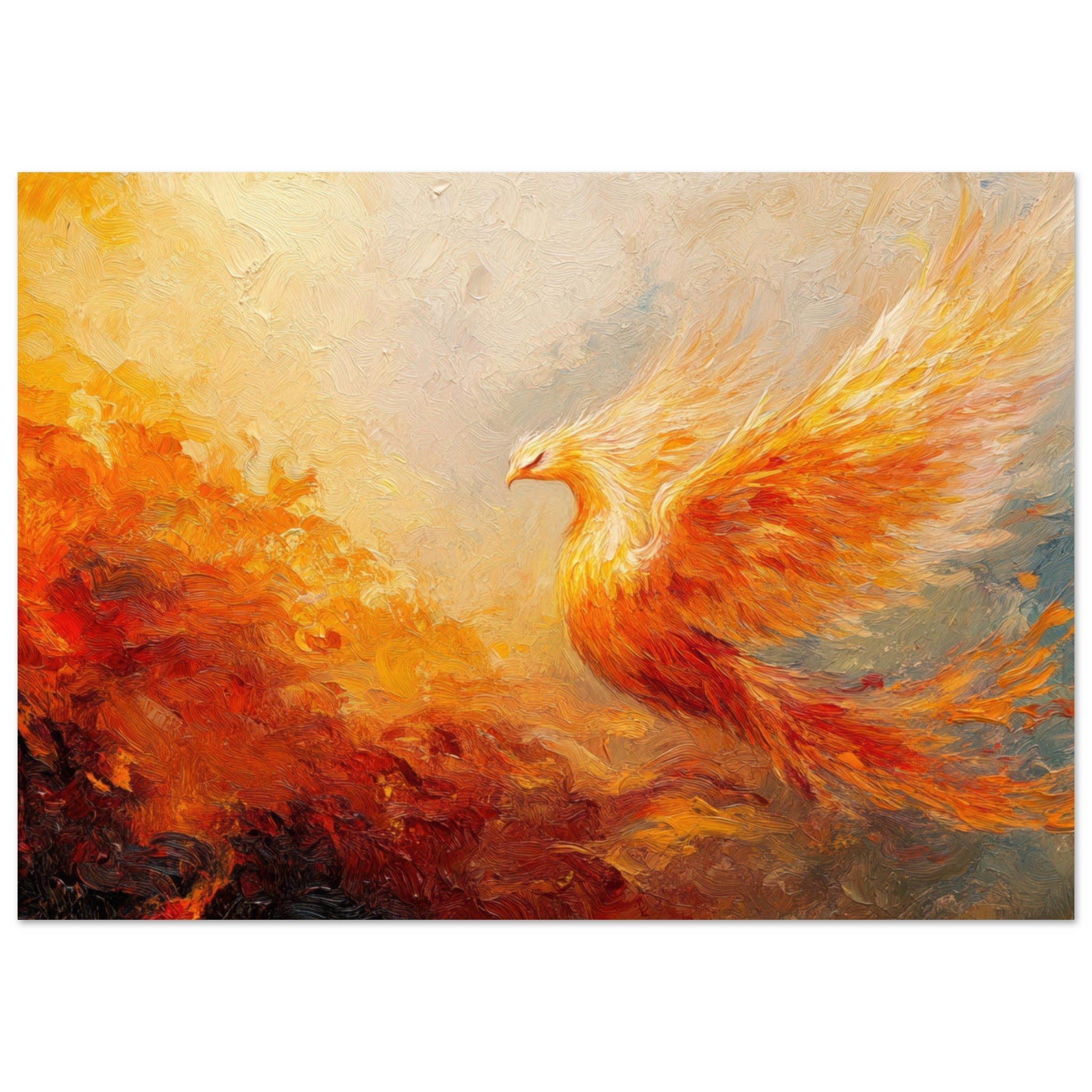 Fine Art Poster Landscape - Impressionist Phoenix Rebirth Impressionism Did 2 - Shop Ai Art WebShop - Digital Art online Store