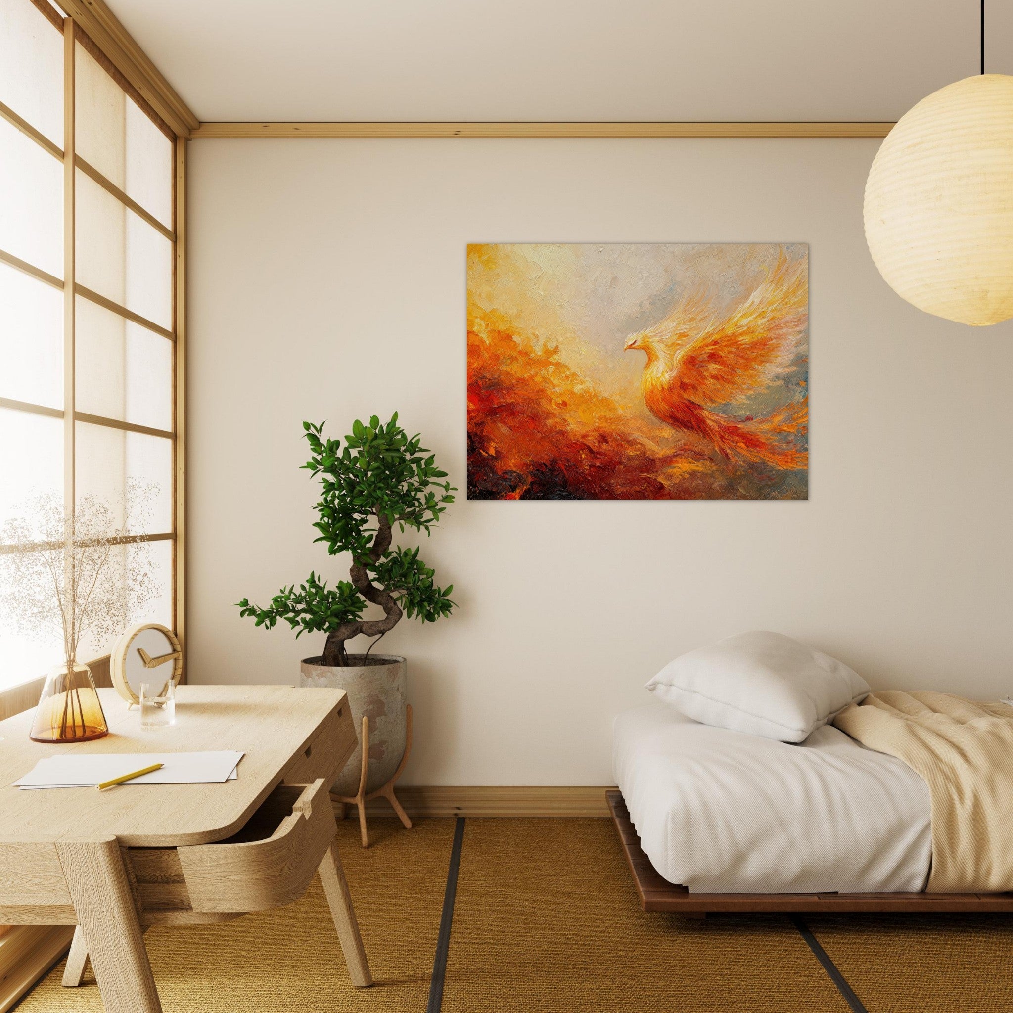 Fine Art Poster Landscape - Impressionist Phoenix Rebirth Impressionism Did 2 - Shop Ai Art WebShop - Digital Art online Store