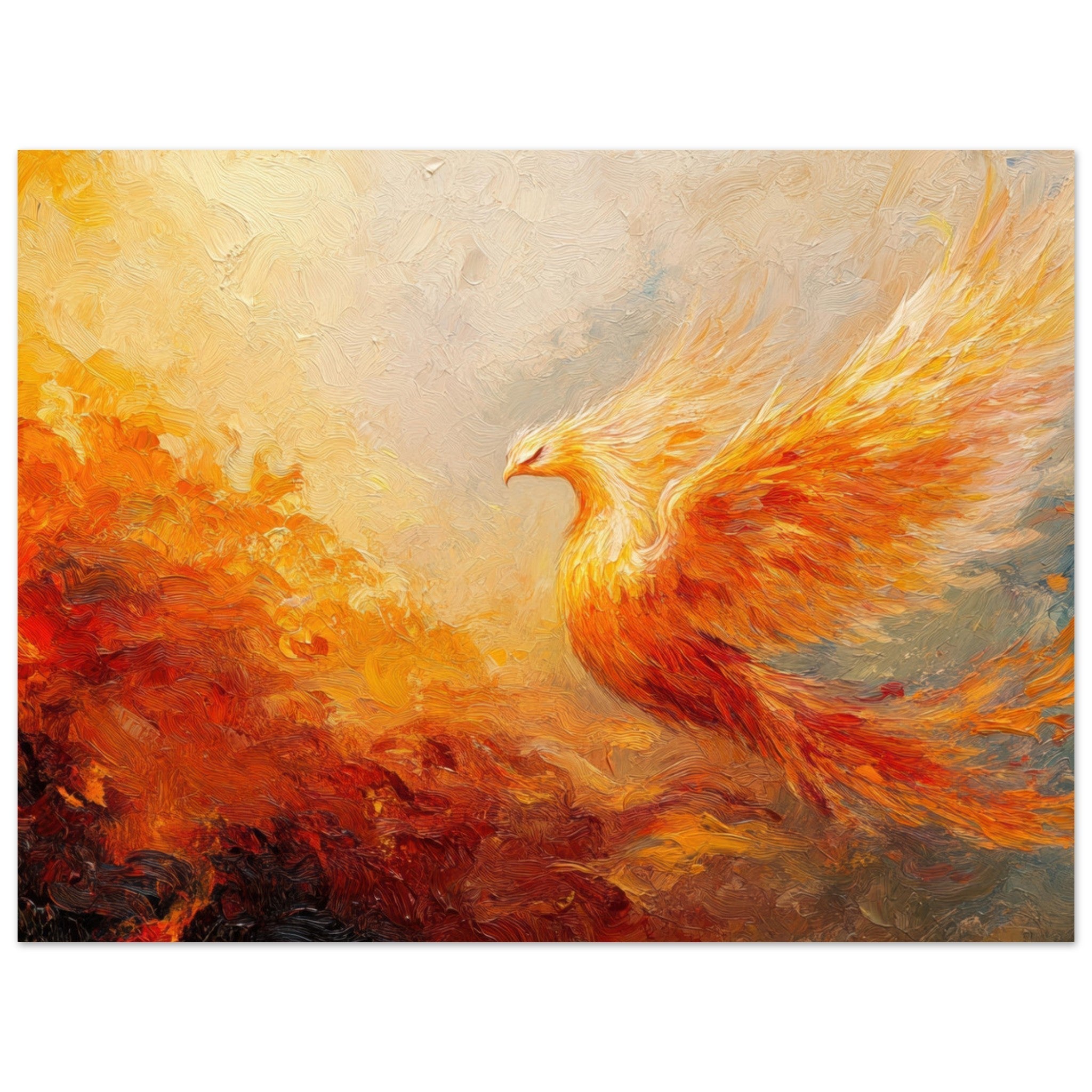 Fine Art Poster Landscape - Impressionist Phoenix Rebirth Impressionism Did 2 - Shop Ai Art WebShop - Digital Art online Store