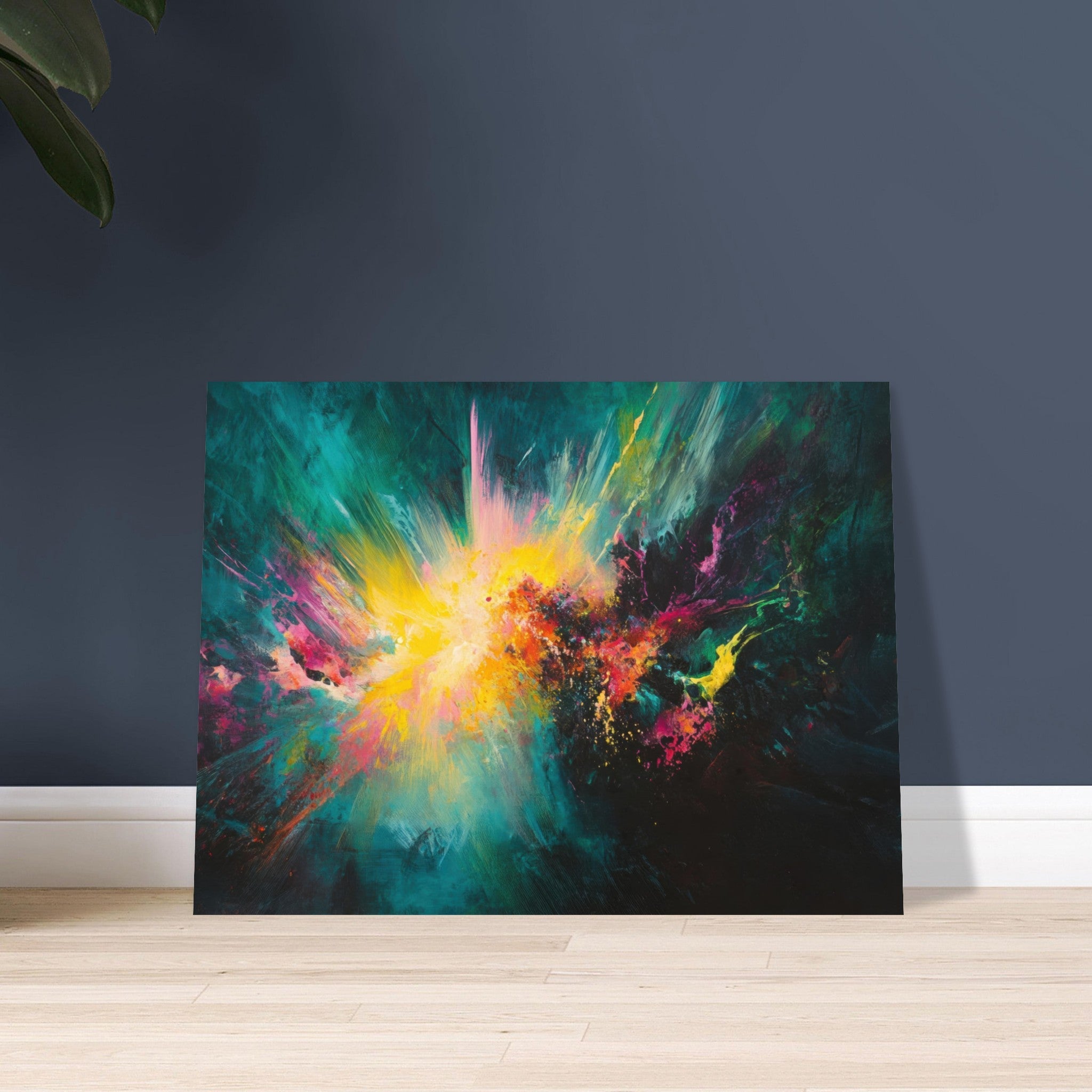 Fine Art Poster Landscape - Spectral Dissonance Razor - sharp angular forms - Shop Ai Art WebShop - Digital Art online Store
