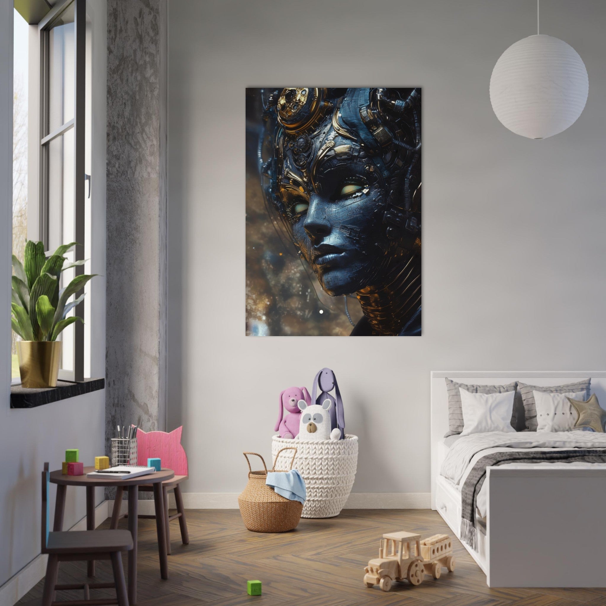 Fine Art Poster Portrait - The Cybernetic Dukes Masquerade A lavish master 2 - Shop Ai Art WebShop - Digital Art online Store