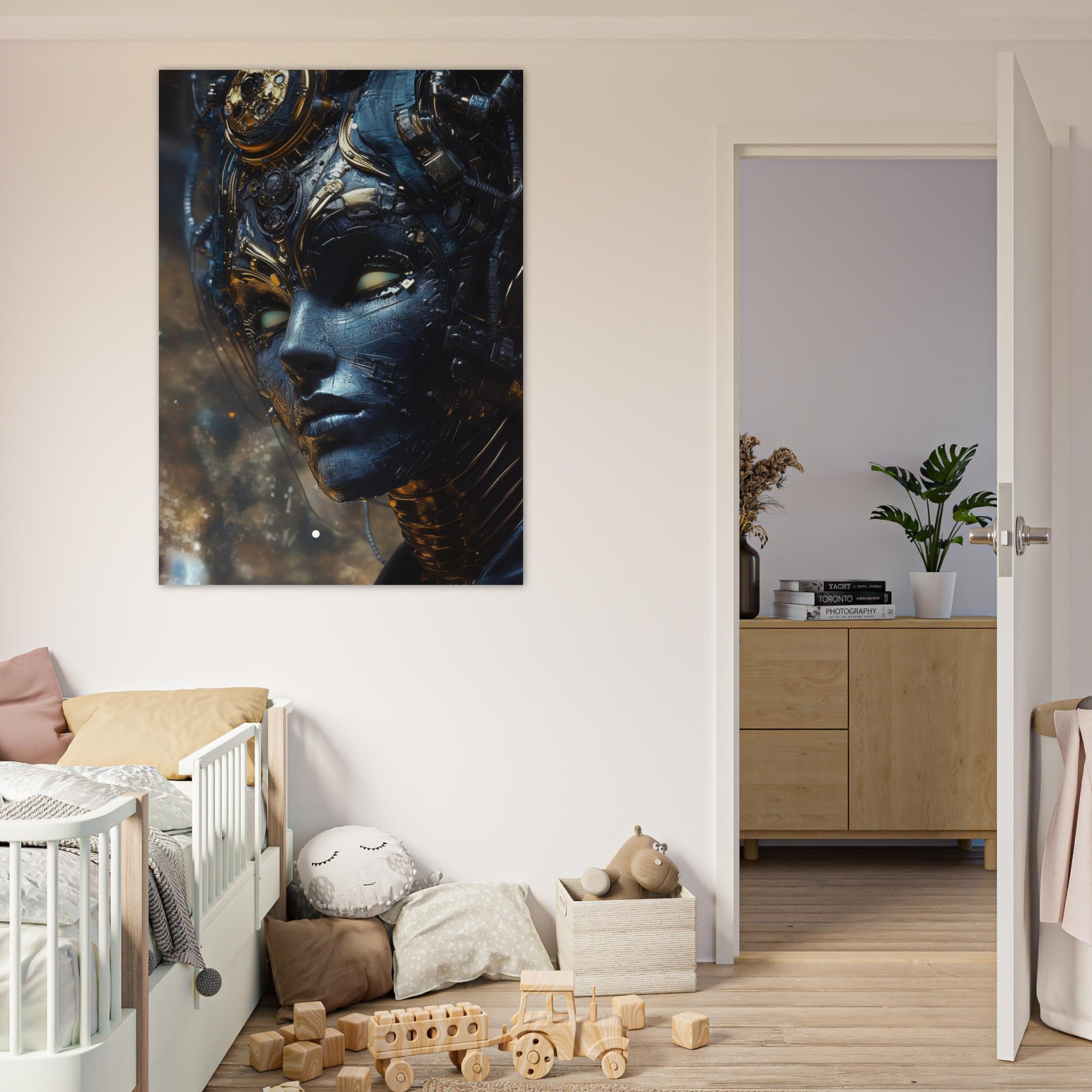 Fine Art Poster Portrait - The Cybernetic Dukes Masquerade A lavish master 2 - Shop Ai Art WebShop - Digital Art online Store