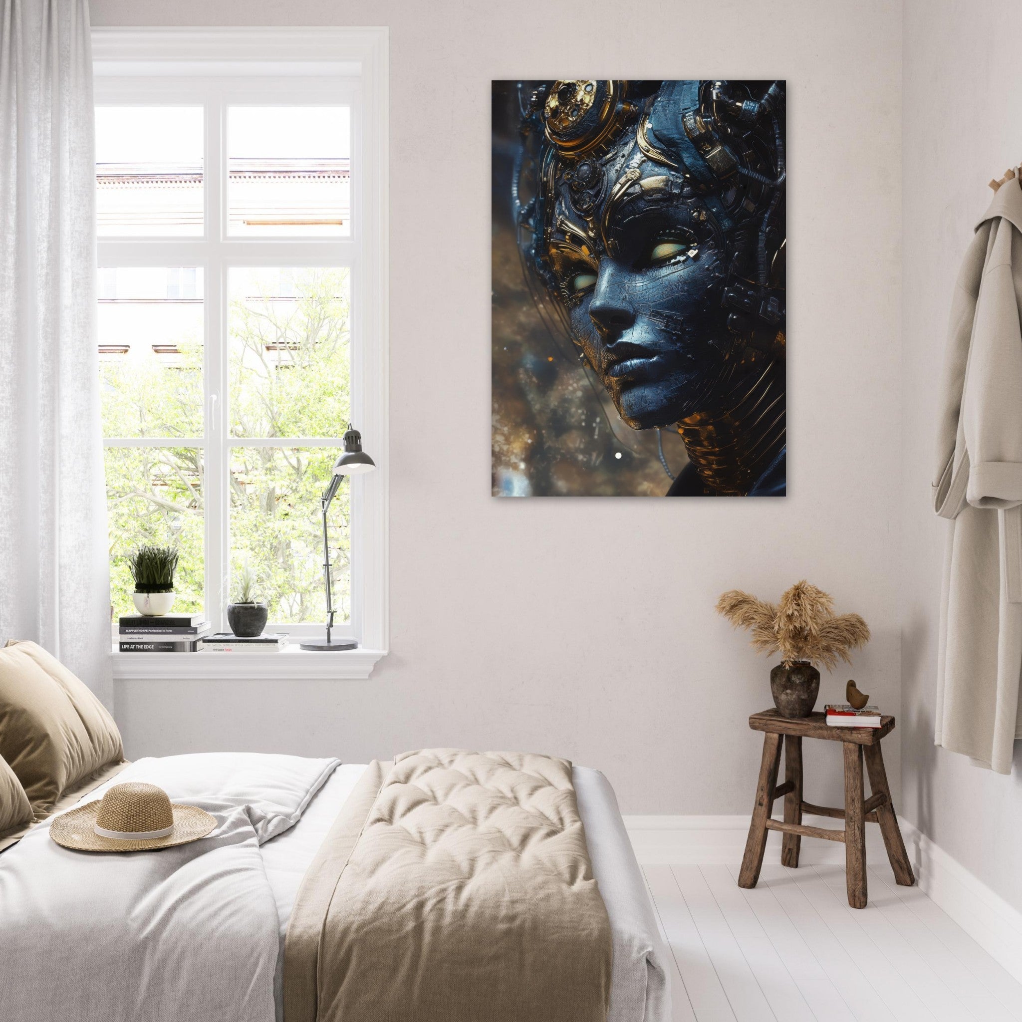Fine Art Poster Portrait - The Cybernetic Dukes Masquerade A lavish master 2 - Shop Ai Art WebShop - Digital Art online Store