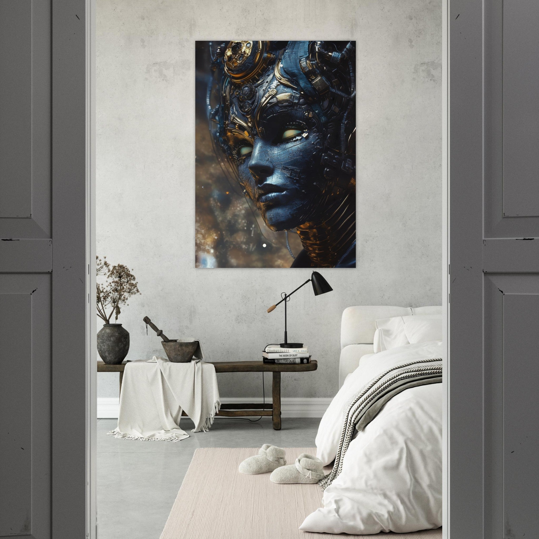 Fine Art Poster Portrait - The Cybernetic Dukes Masquerade A lavish master 2 - Shop Ai Art WebShop - Digital Art online Store