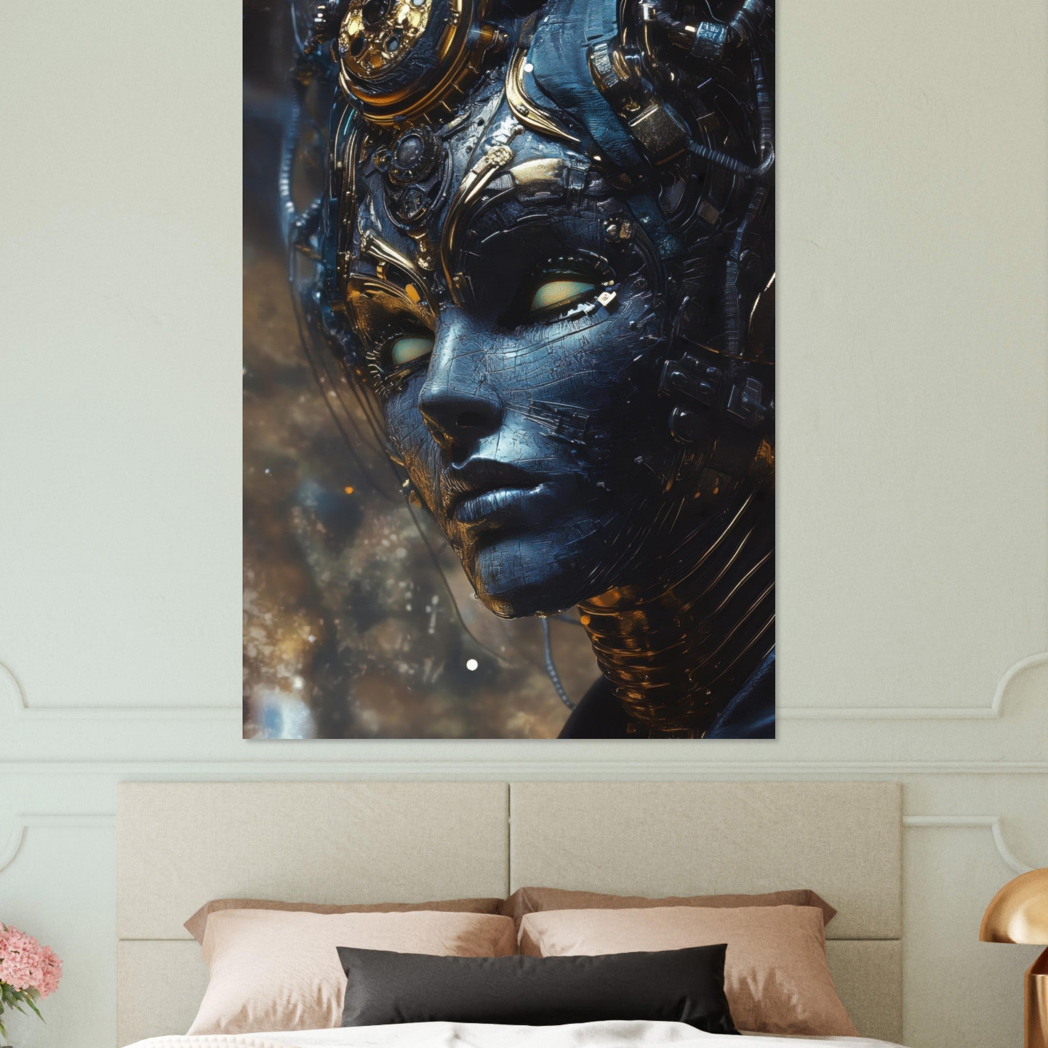 Fine Art Poster Portrait - The Cybernetic Dukes Masquerade A lavish master 2 - Shop Ai Art WebShop - Digital Art online Store