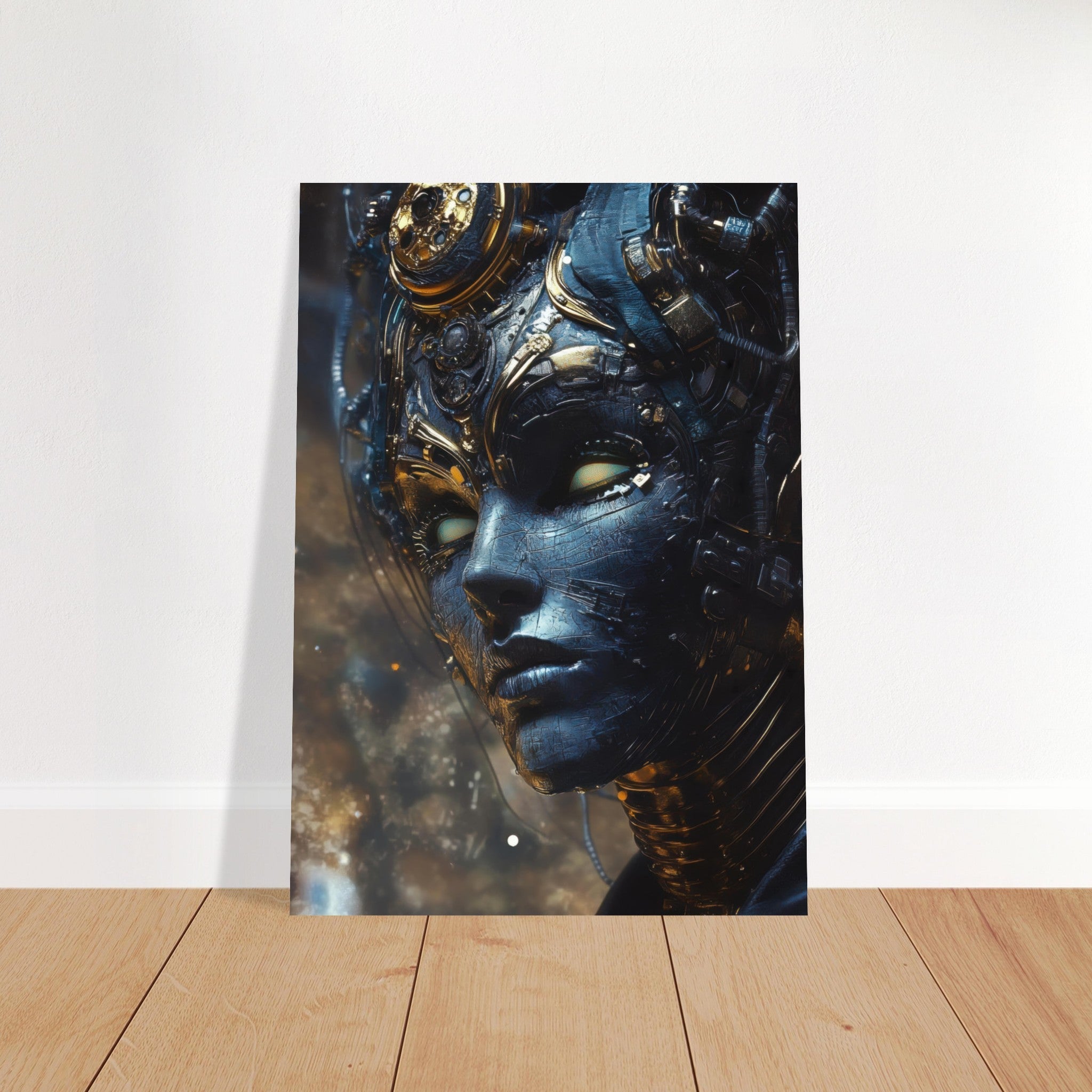 Fine Art Poster Portrait - The Cybernetic Dukes Masquerade A lavish master 2 - Shop Ai Art WebShop - Digital Art online Store