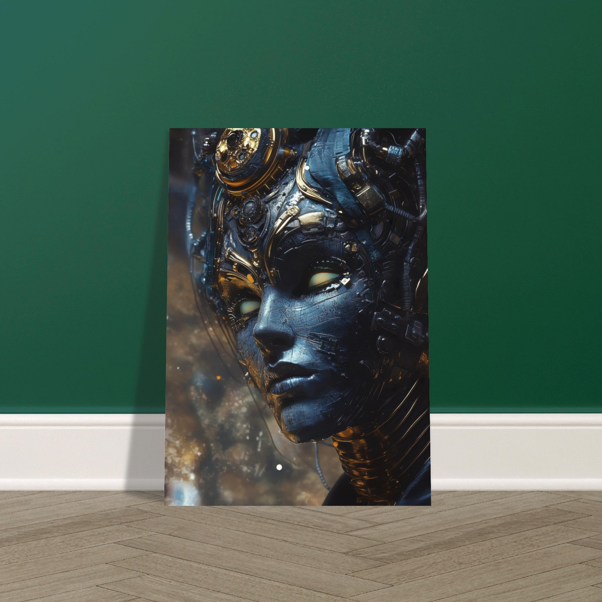 Fine Art Poster Portrait - The Cybernetic Dukes Masquerade A lavish master 2 - Shop Ai Art WebShop - Digital Art online Store