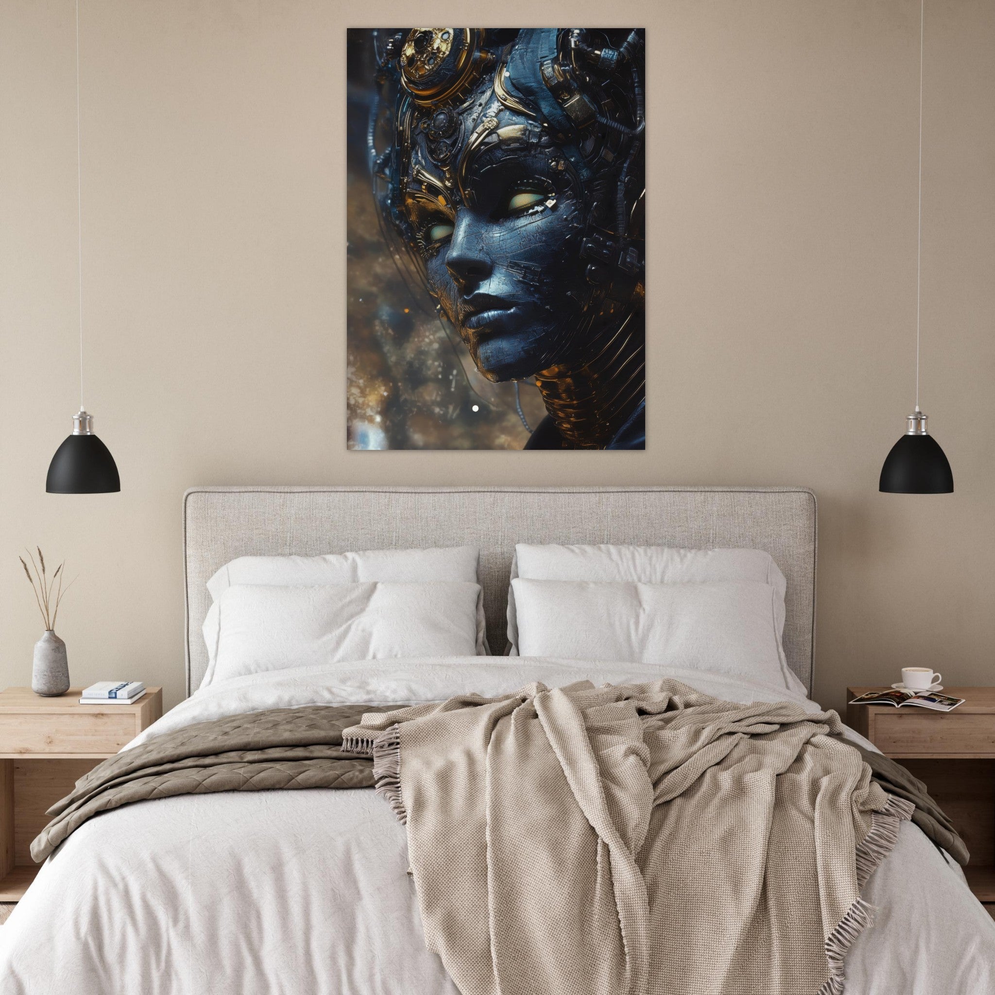 Fine Art Poster Portrait - The Cybernetic Dukes Masquerade A lavish master 2 - Shop Ai Art WebShop - Digital Art online Store