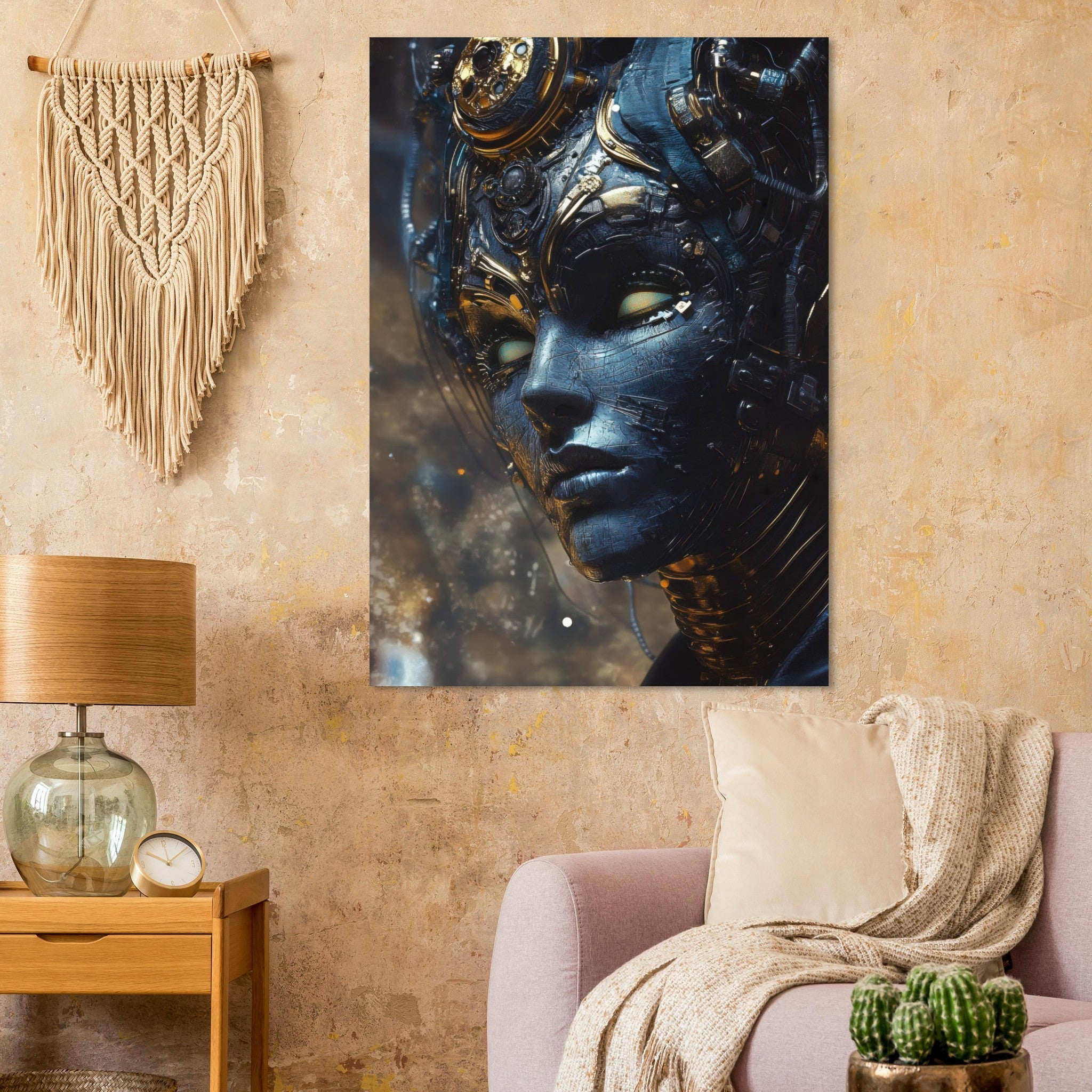 Fine Art Poster Portrait - The Cybernetic Dukes Masquerade A lavish master 2 - Shop Ai Art WebShop - Digital Art online Store