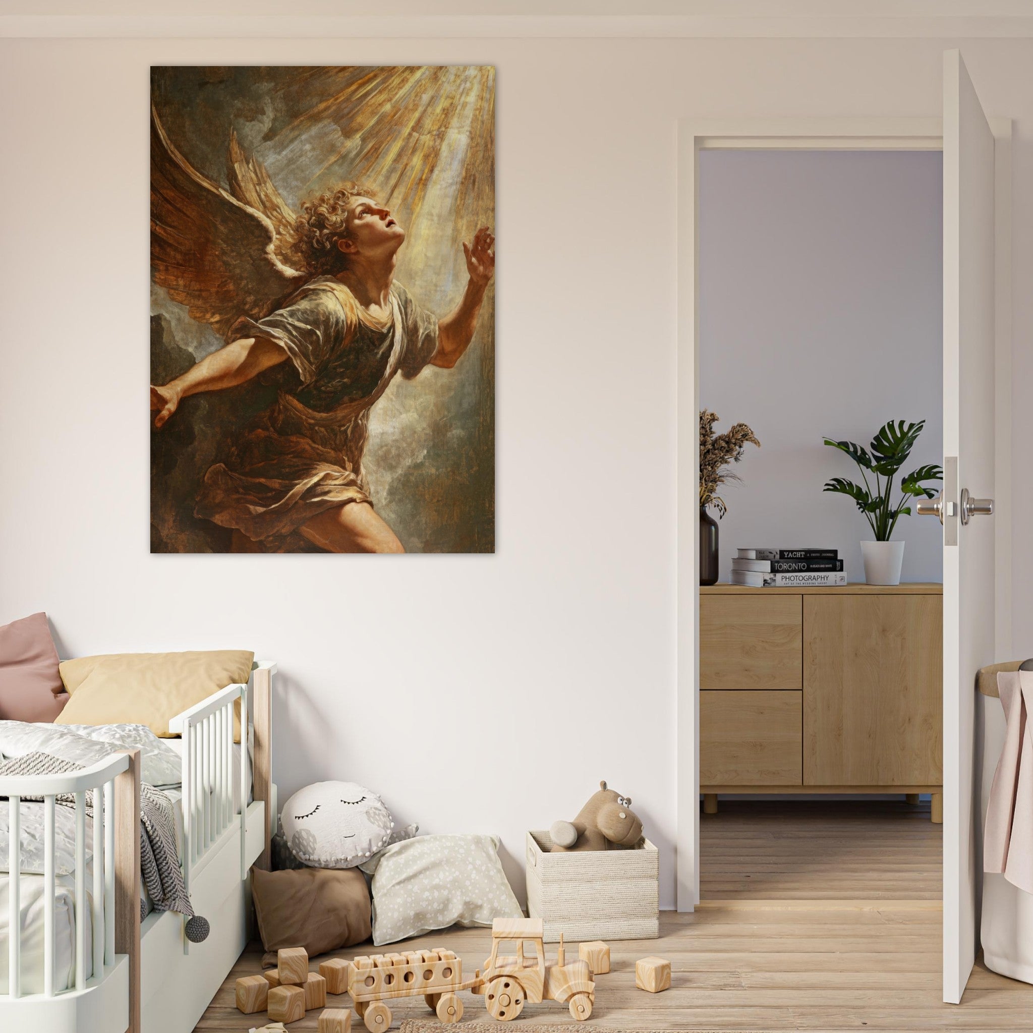Fine Art Poster Portrait - The Fallen Angels Descent Baroque Mythological 4 - Shop Ai Art WebShop - Digital Art online Store