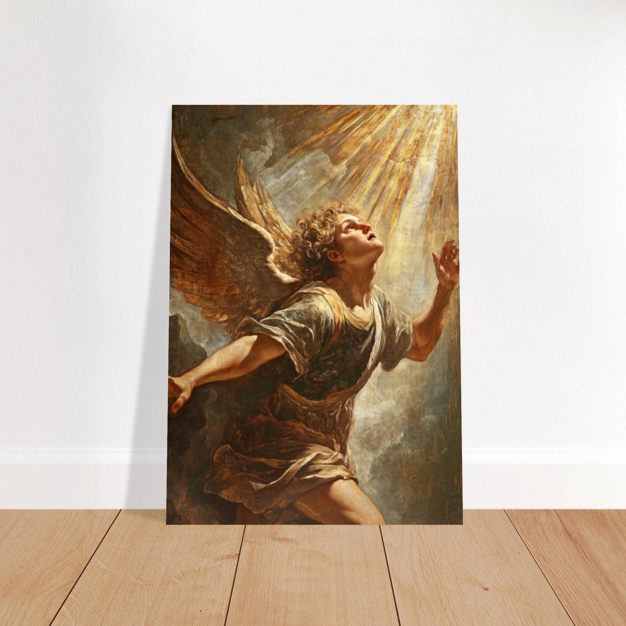 Fine Art Poster Portrait - The Fallen Angels Descent Baroque Mythological 4 - Shop Ai Art WebShop - Digital Art online Store