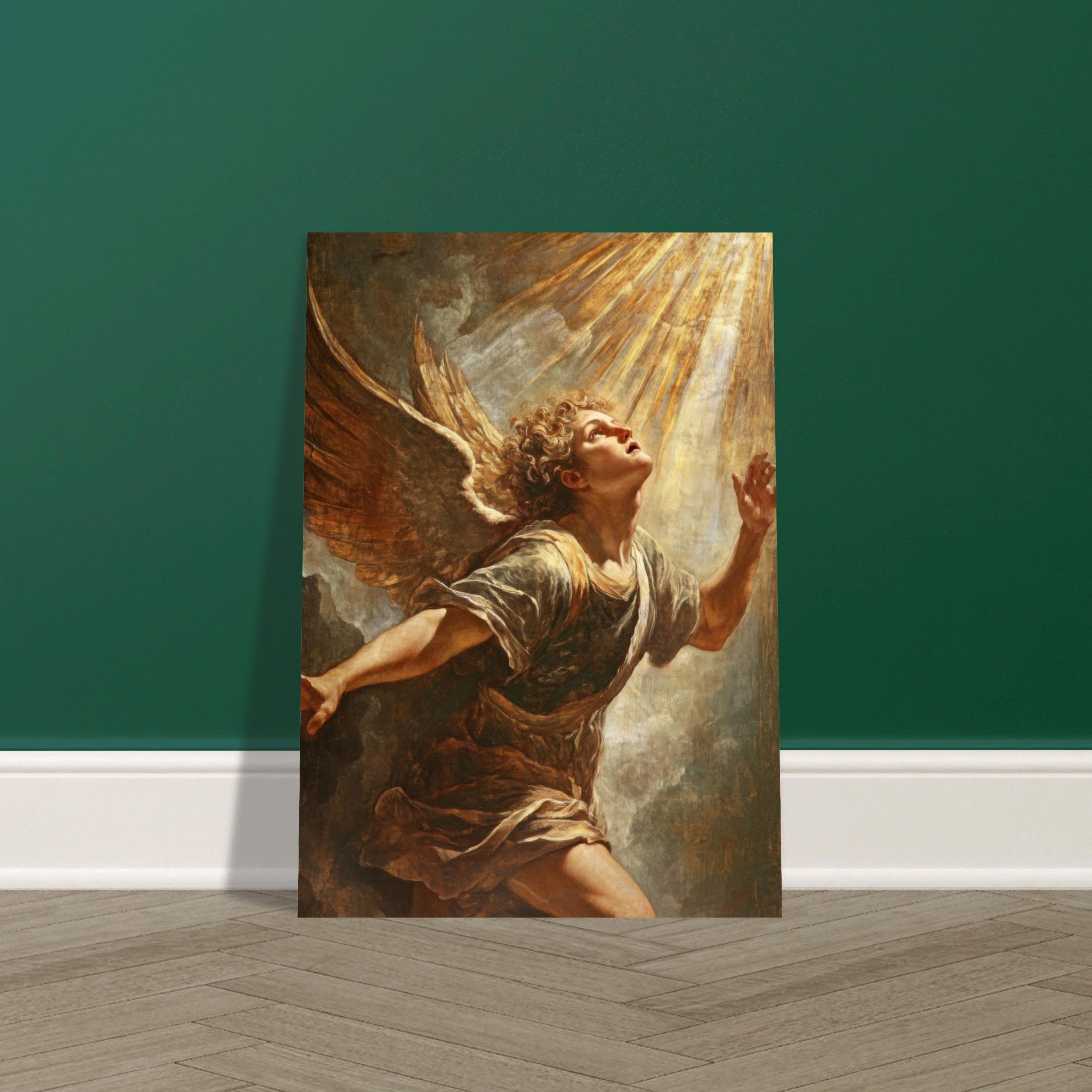 Fine Art Poster Portrait - The Fallen Angels Descent Baroque Mythological 4 - Shop Ai Art WebShop - Digital Art online Store